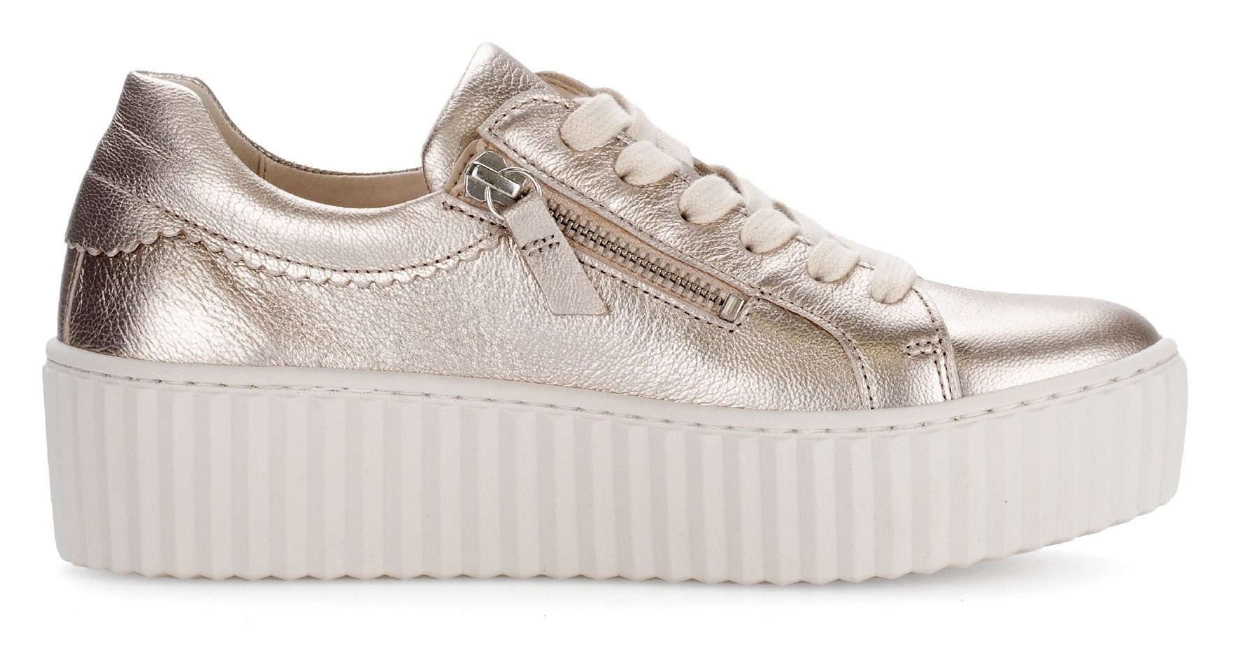 Gabor Plateausneakers , vrijetijdsschoen, lage schoen, veterschoen met best fitting-uitrusting