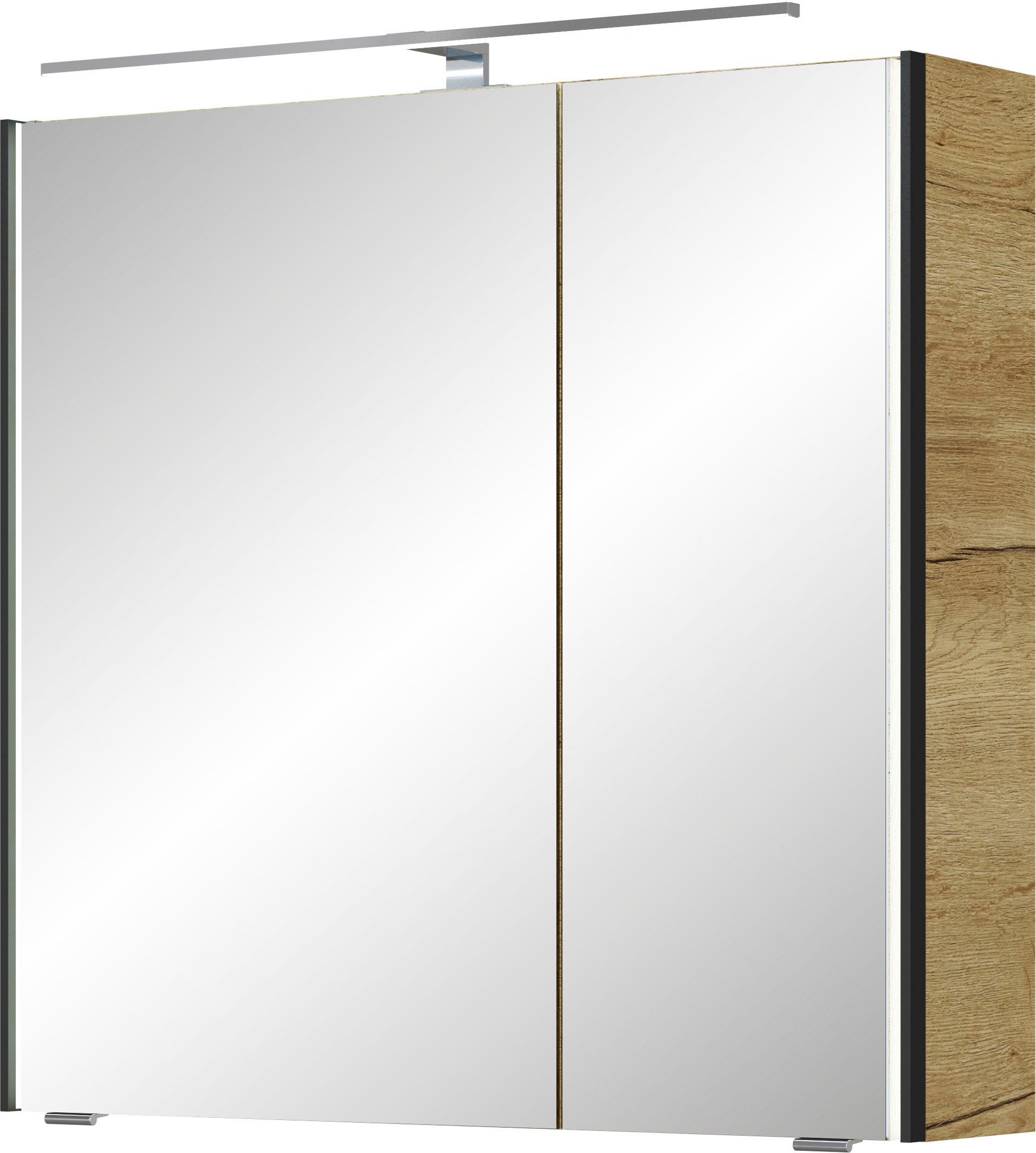 Saphir Spiegelkast Serie 7045 Badezimmer-Spiegelschrank inkl. LED-Beleuchtung, 2 Türen