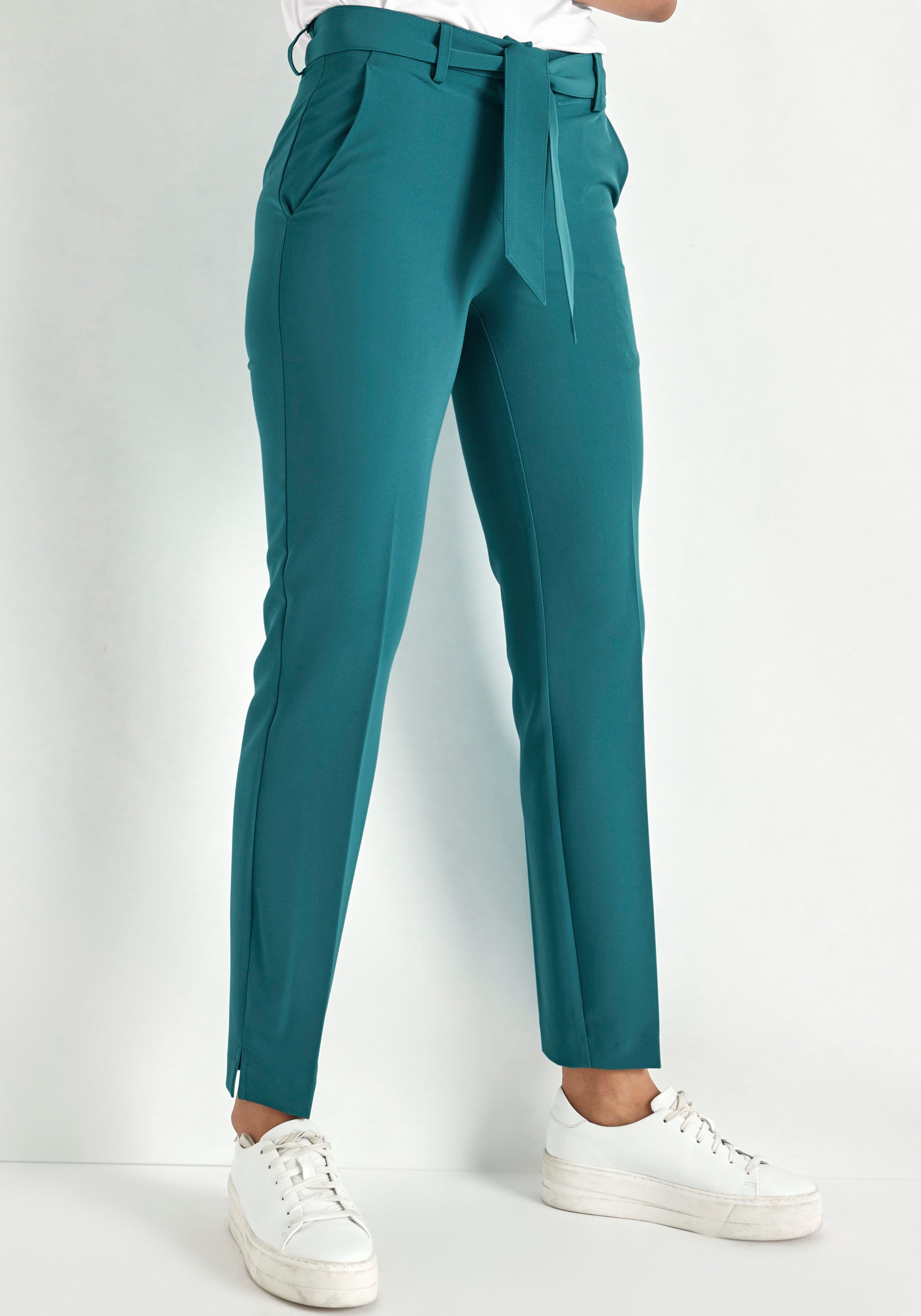 HECHTER PARIS Pantalon met een bindceintuur (set, 2-delig, Met een bindceintuur)