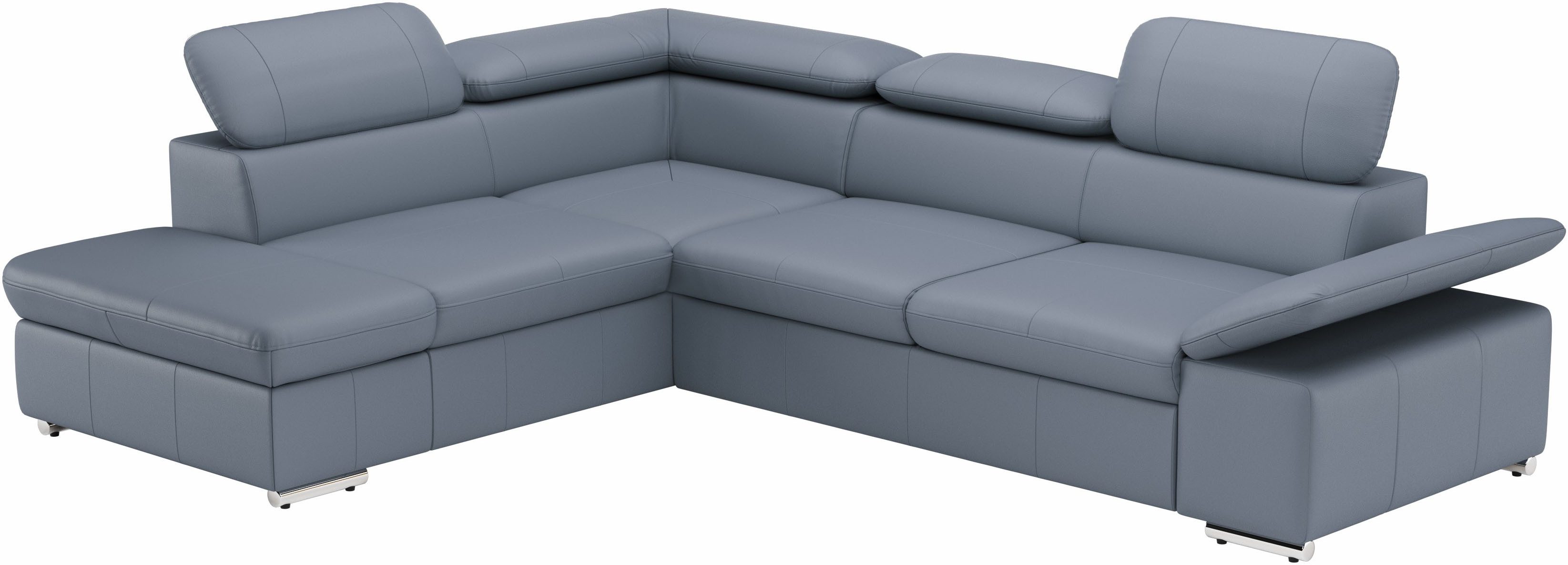 sit&more Hoekbank Valentine, L-vorm, arm- en hoofdeinstelling