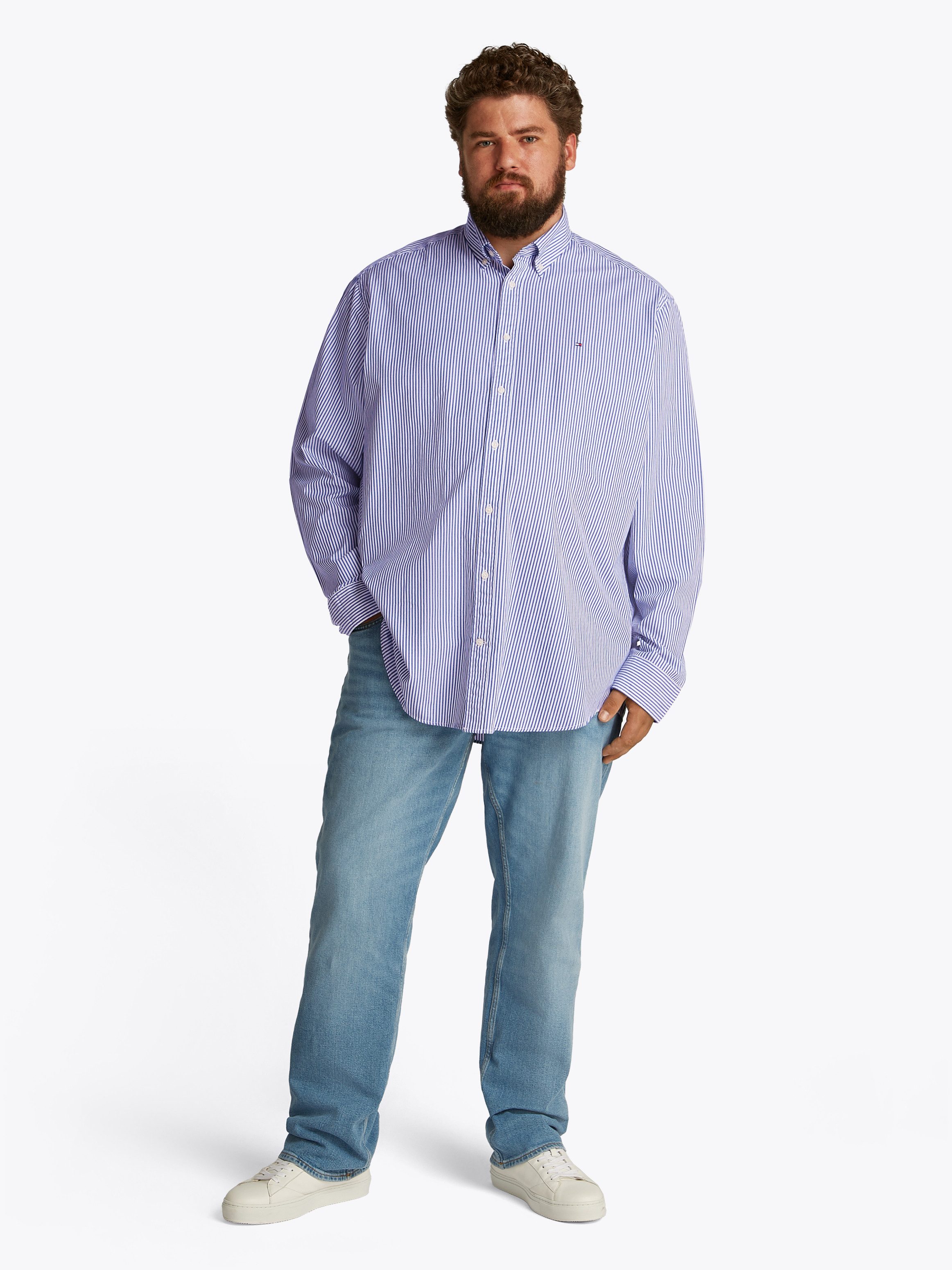 Tommy Hilfiger Overhemd met lange mouwen BT-FLEX POPLIN CL STP SHIRT-B