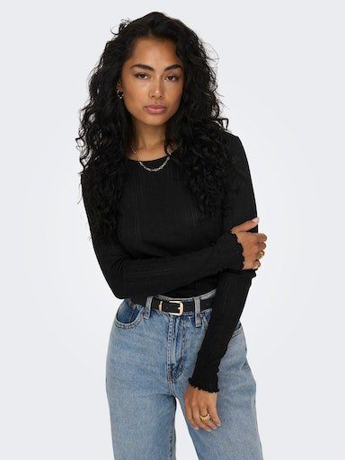 Only Shirt met lange mouwen ONLCARLOTTA L/S TOP NOOS JRS
