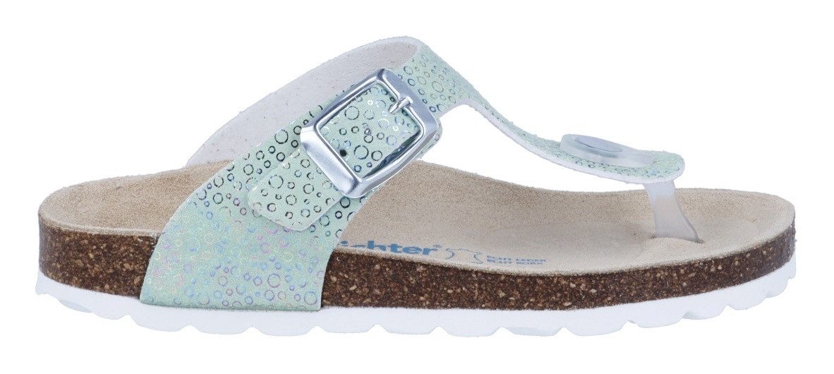 Richter Teenslippers Bio WMS: breed Huisschoen met glitter, maat sjabloon om te downloaden