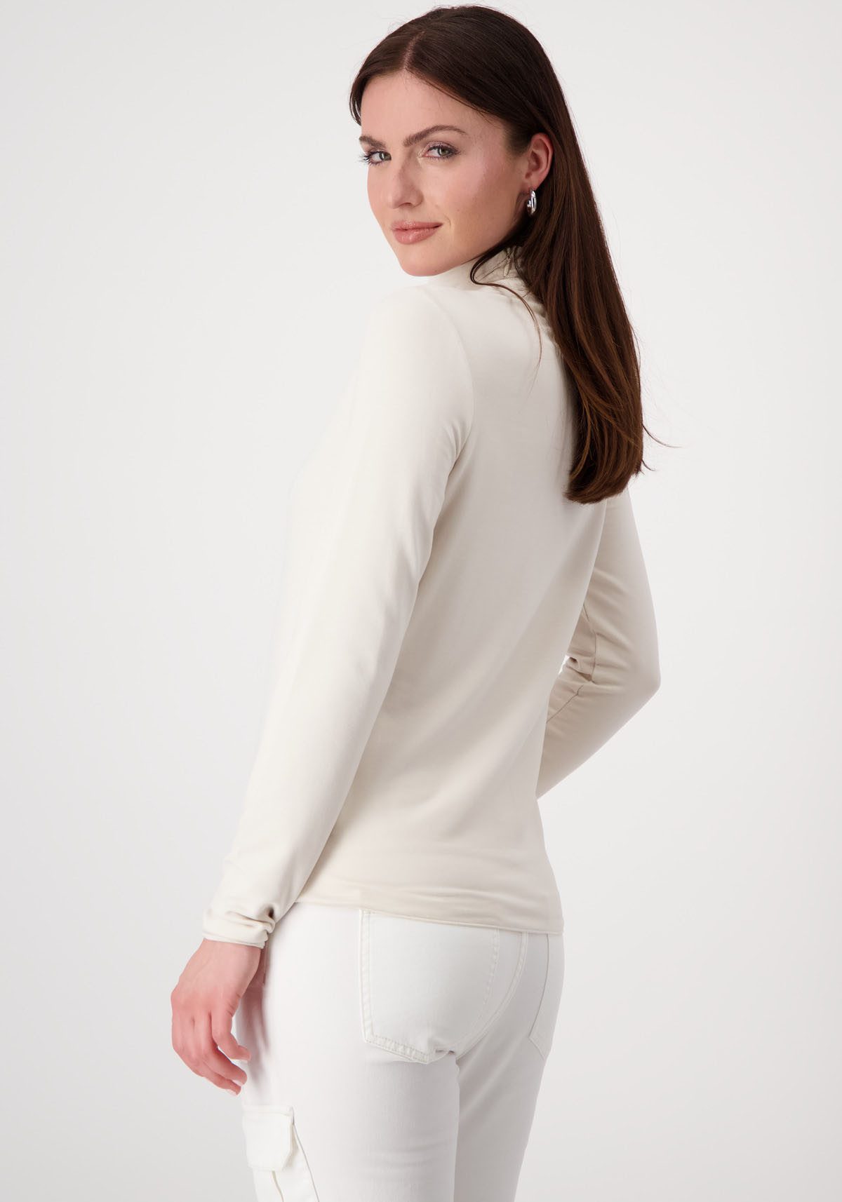 Monari Shirt met lange mouwen met pailletten