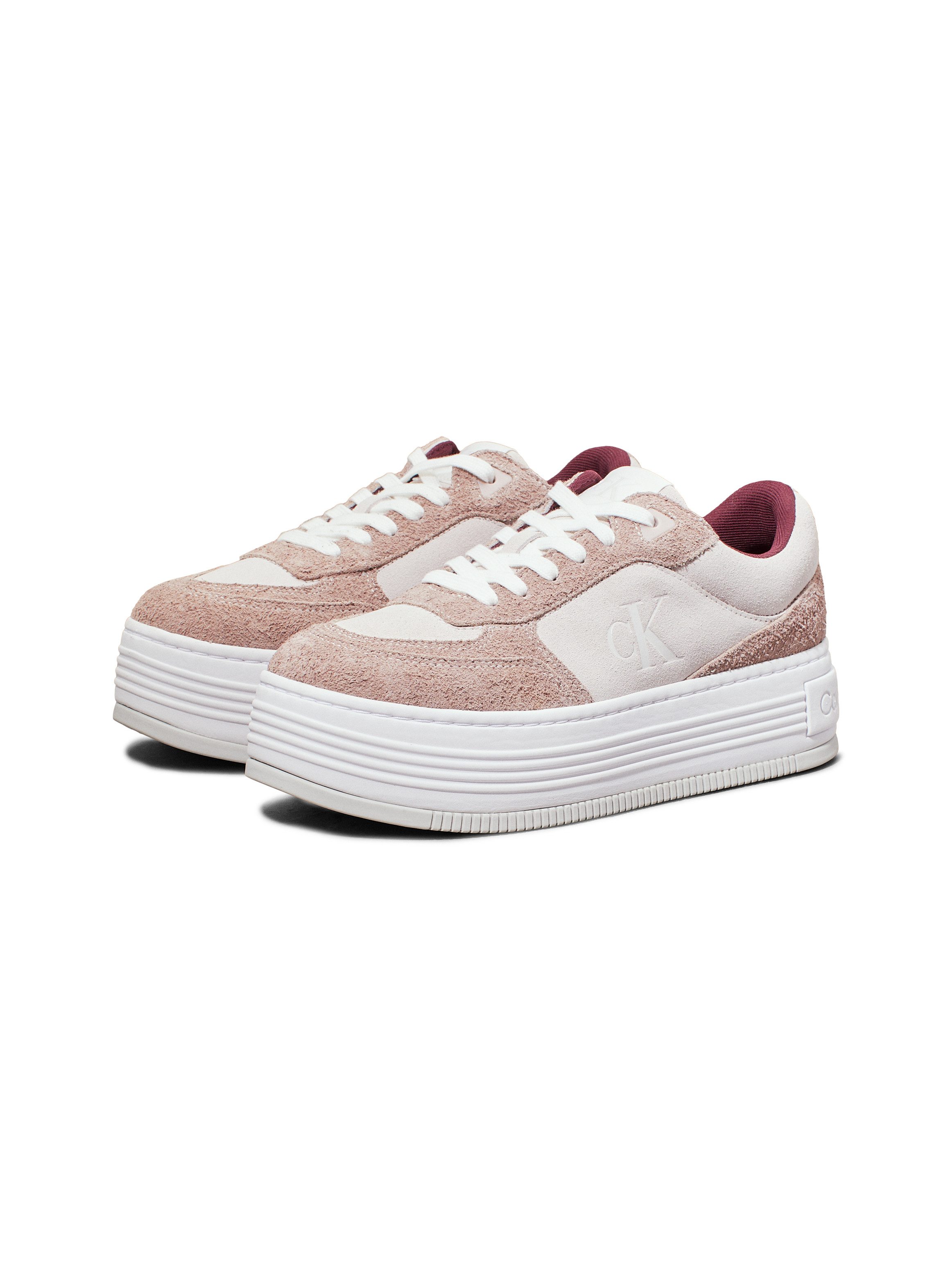 NU 10% KORTING: Calvin Klein Plateausneakers BOLD PLATF LACEUP LOW MG SUEDE