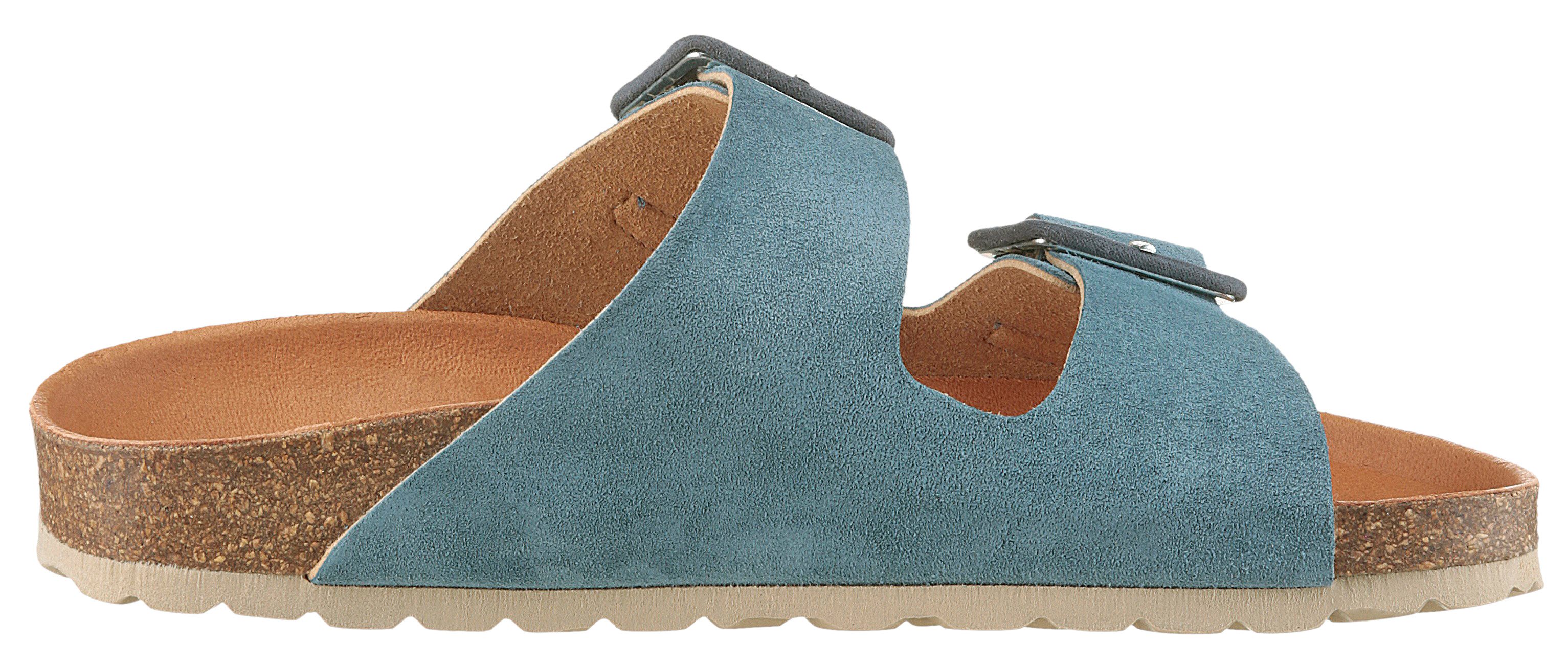 VERBENAS Slippers Randell Velour , zomerschoen, slippers, huisschoen, vakantieschoen met zacht voetbed