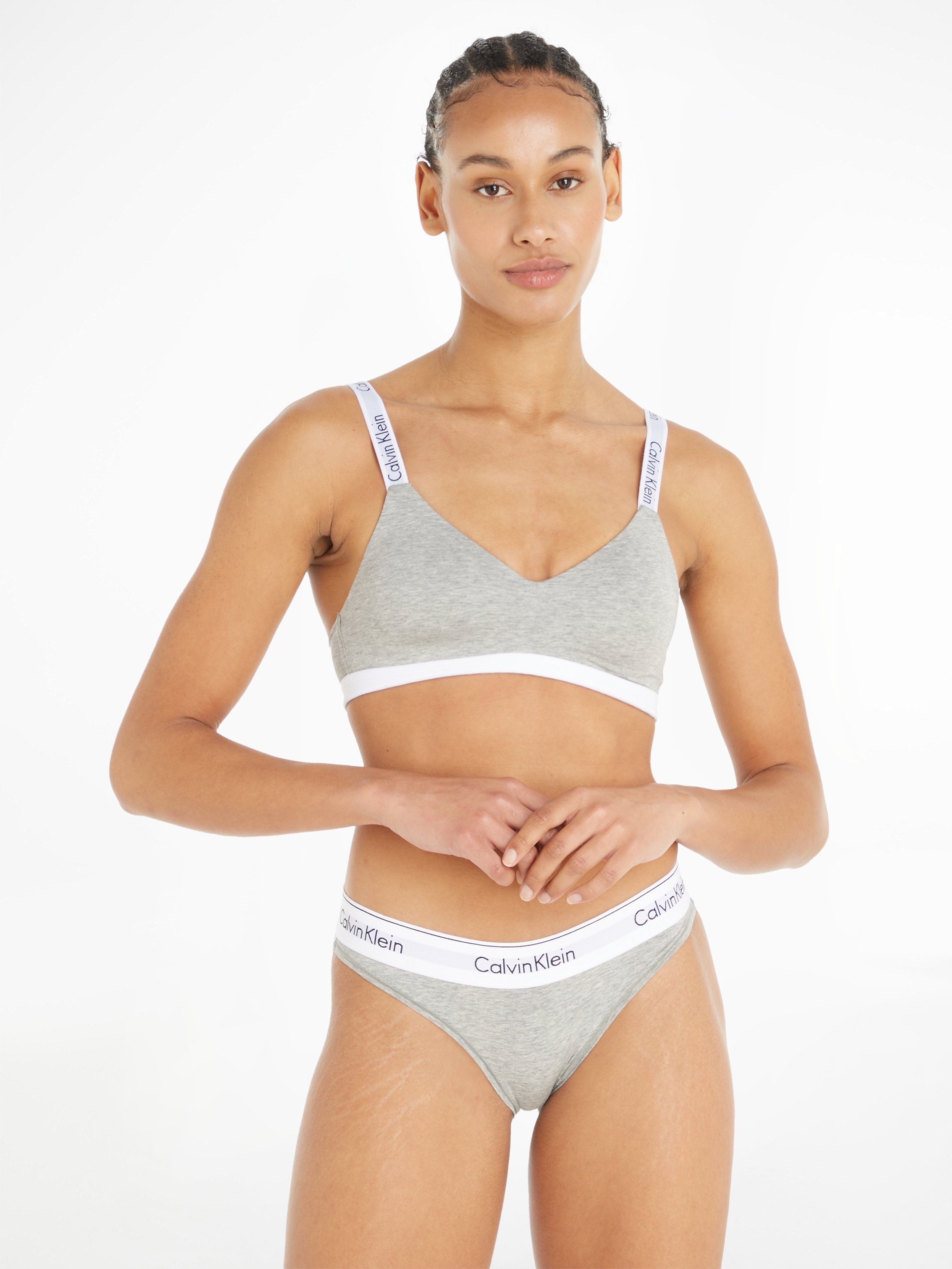 Calvin Klein Bralette met een logo-opschrift