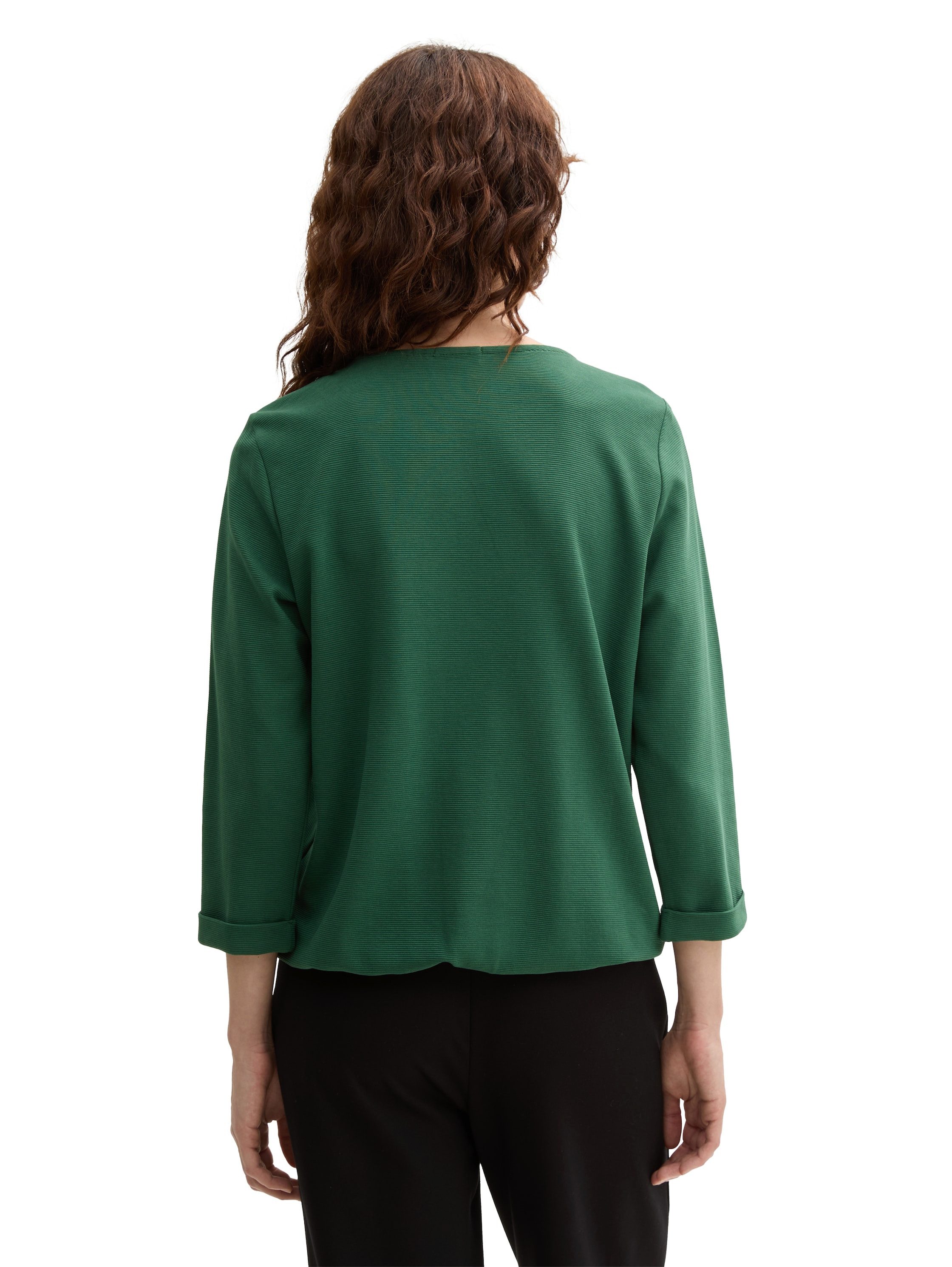 Tom Tailor Shirt met lange mouwen met knopen op de schouder