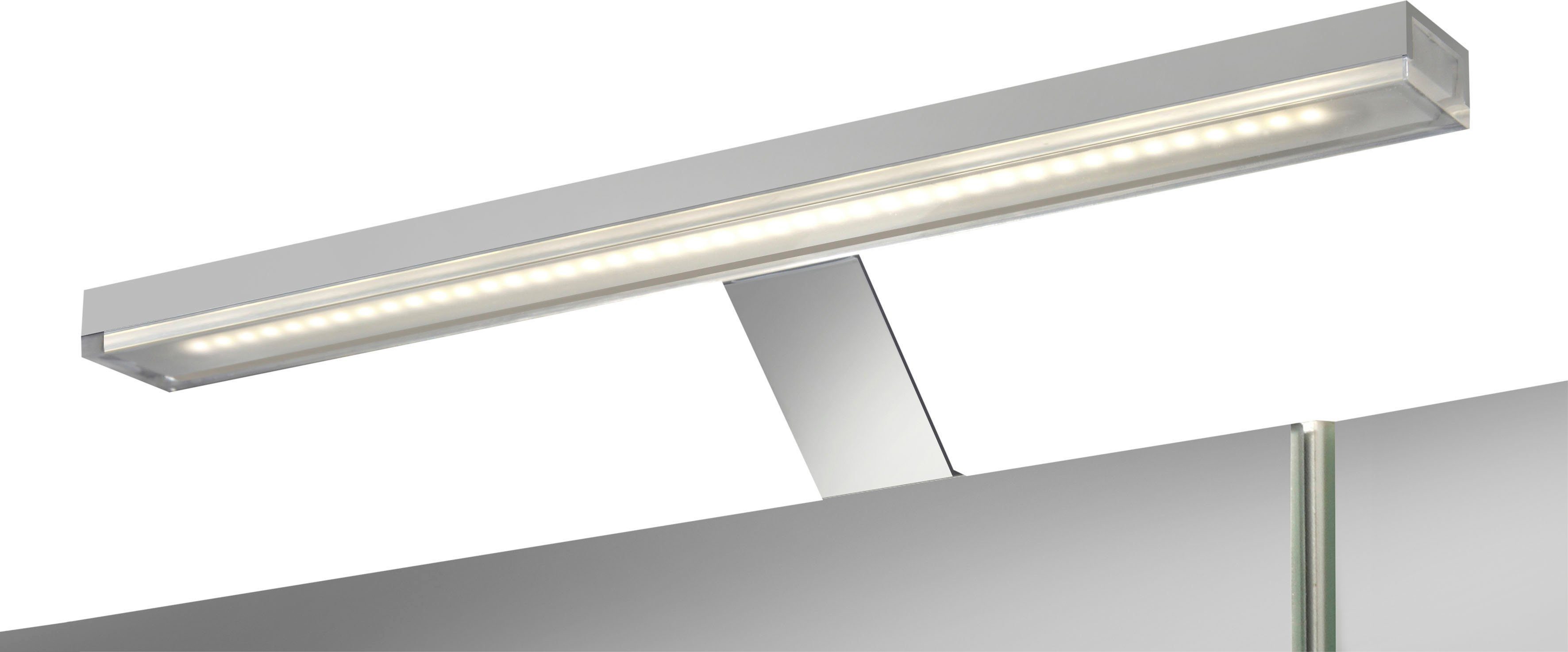 welltime Spiegelkast Torino Breedte 60 cm, 2-deurs, ledverlichting, schakelaar-/stekkerdoos