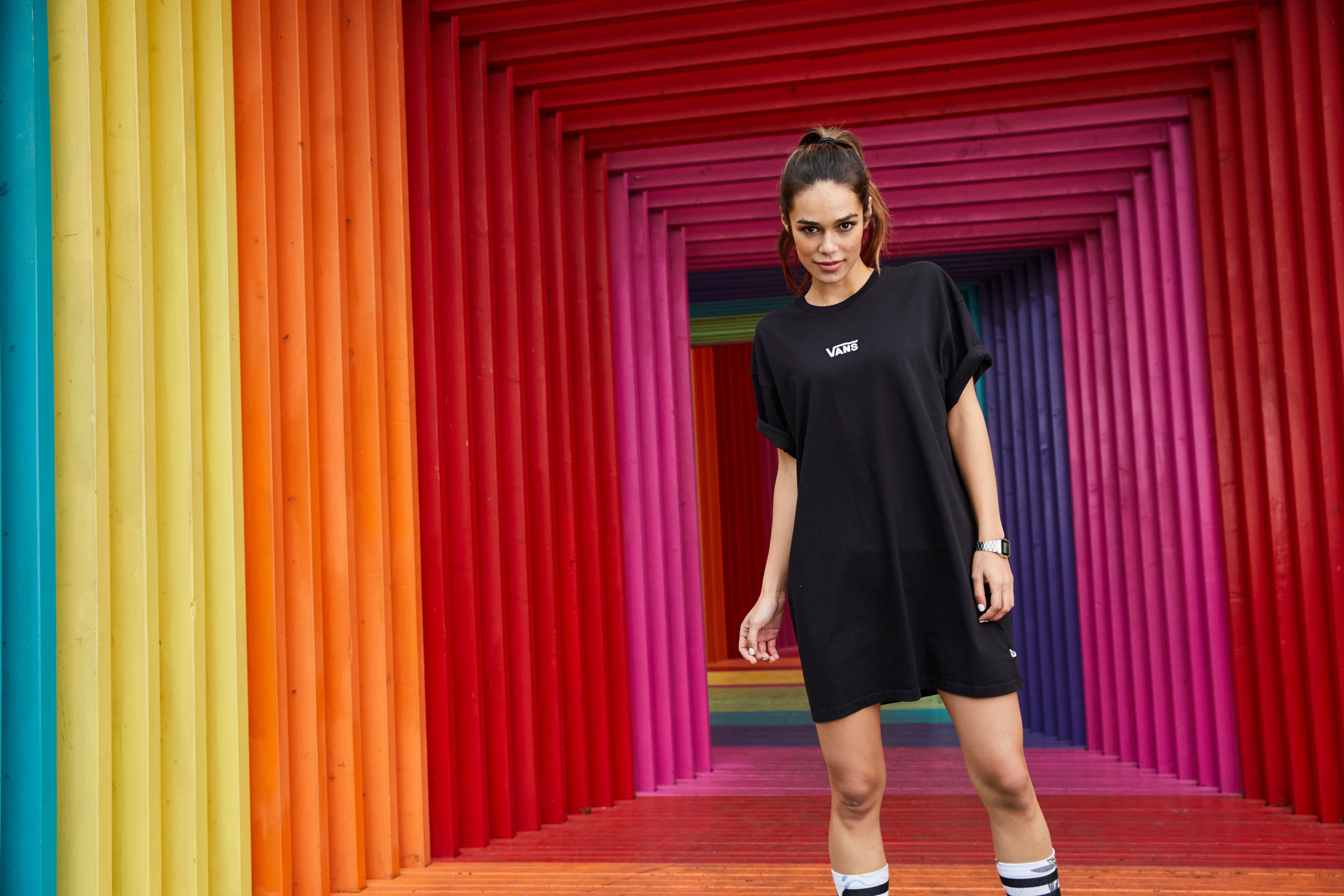 Vans Zomerjurk CENTER VEE TEE DRESS