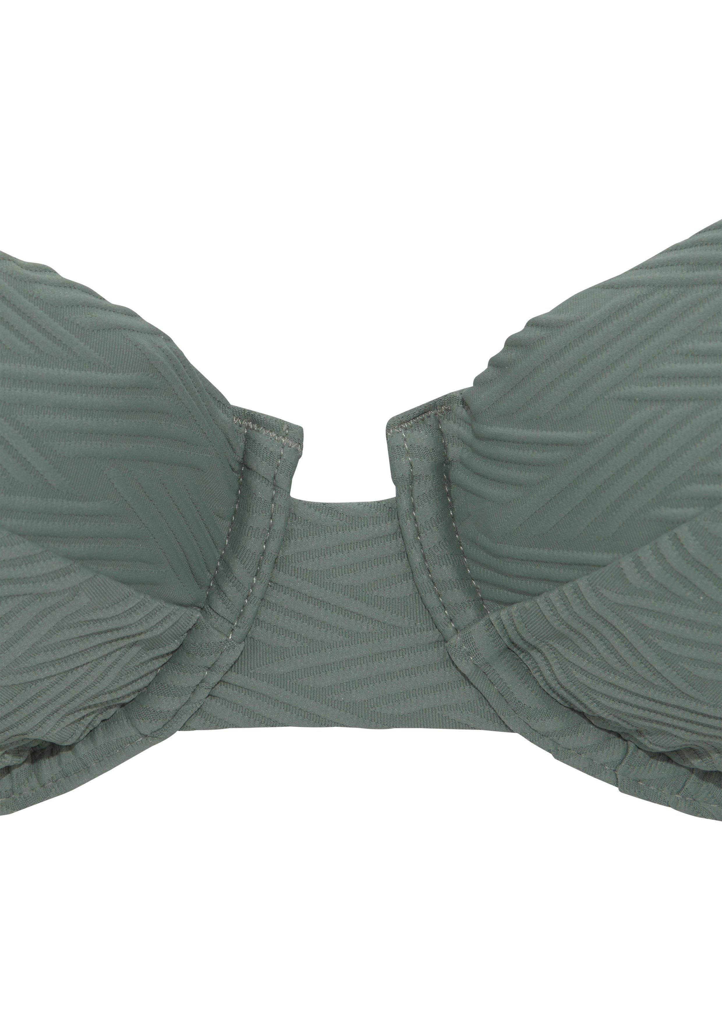Sunseeker Bikinitop met beugels Loretta met structuurpatroon