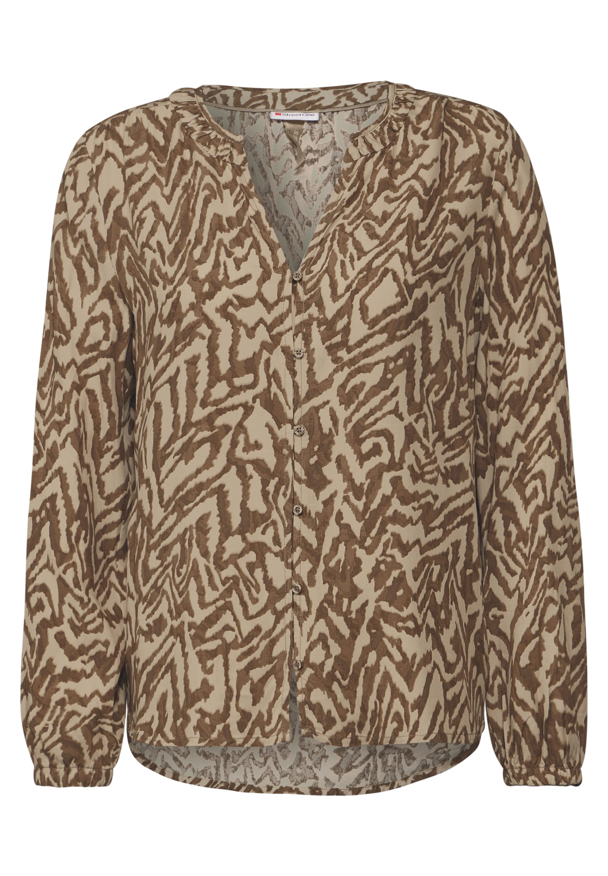 STREET ONE Blouse met lange mouwen met print all-over