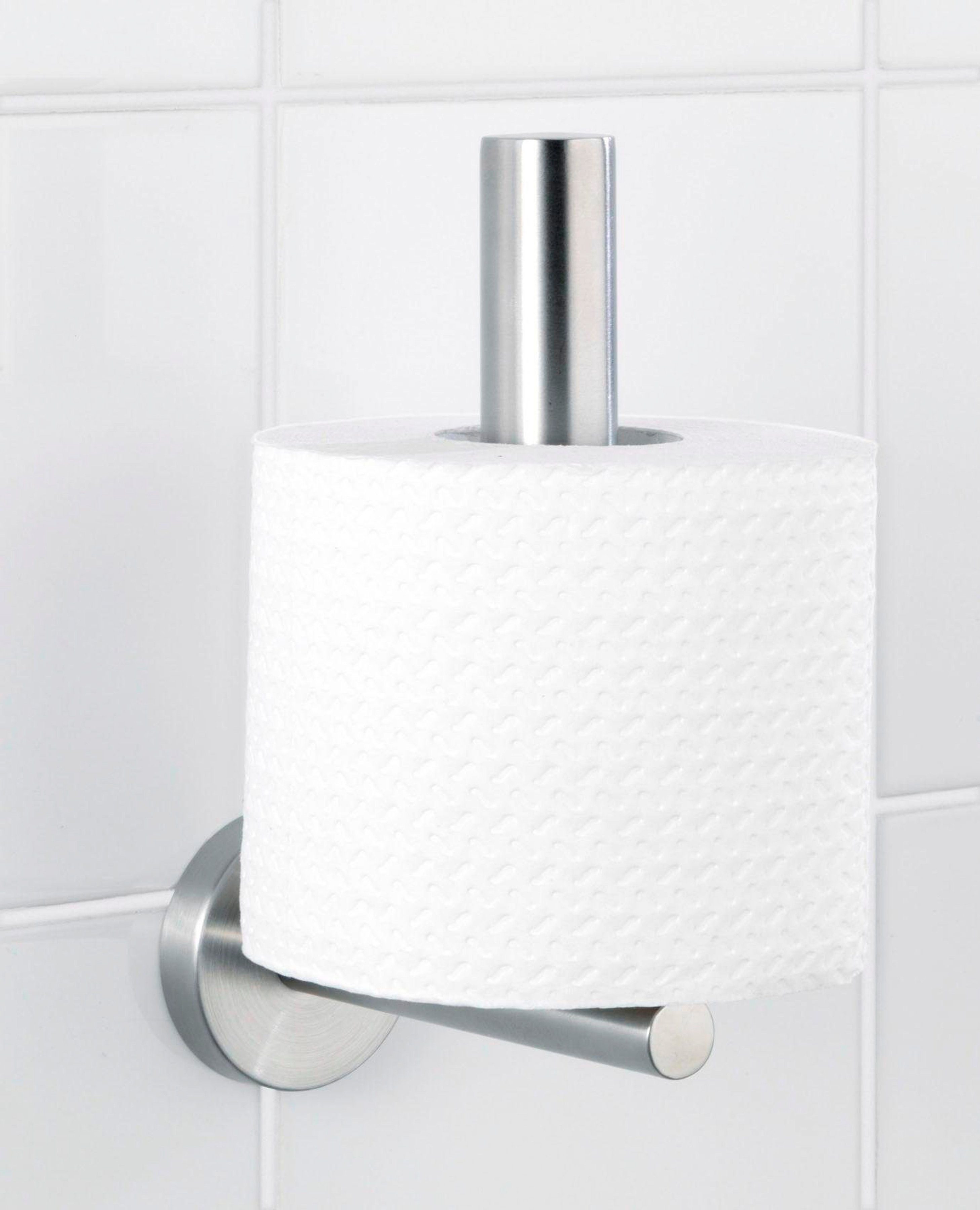 WENKO Toilet-voorraadrollenhouder Bosio Edelstaal, roestvrij