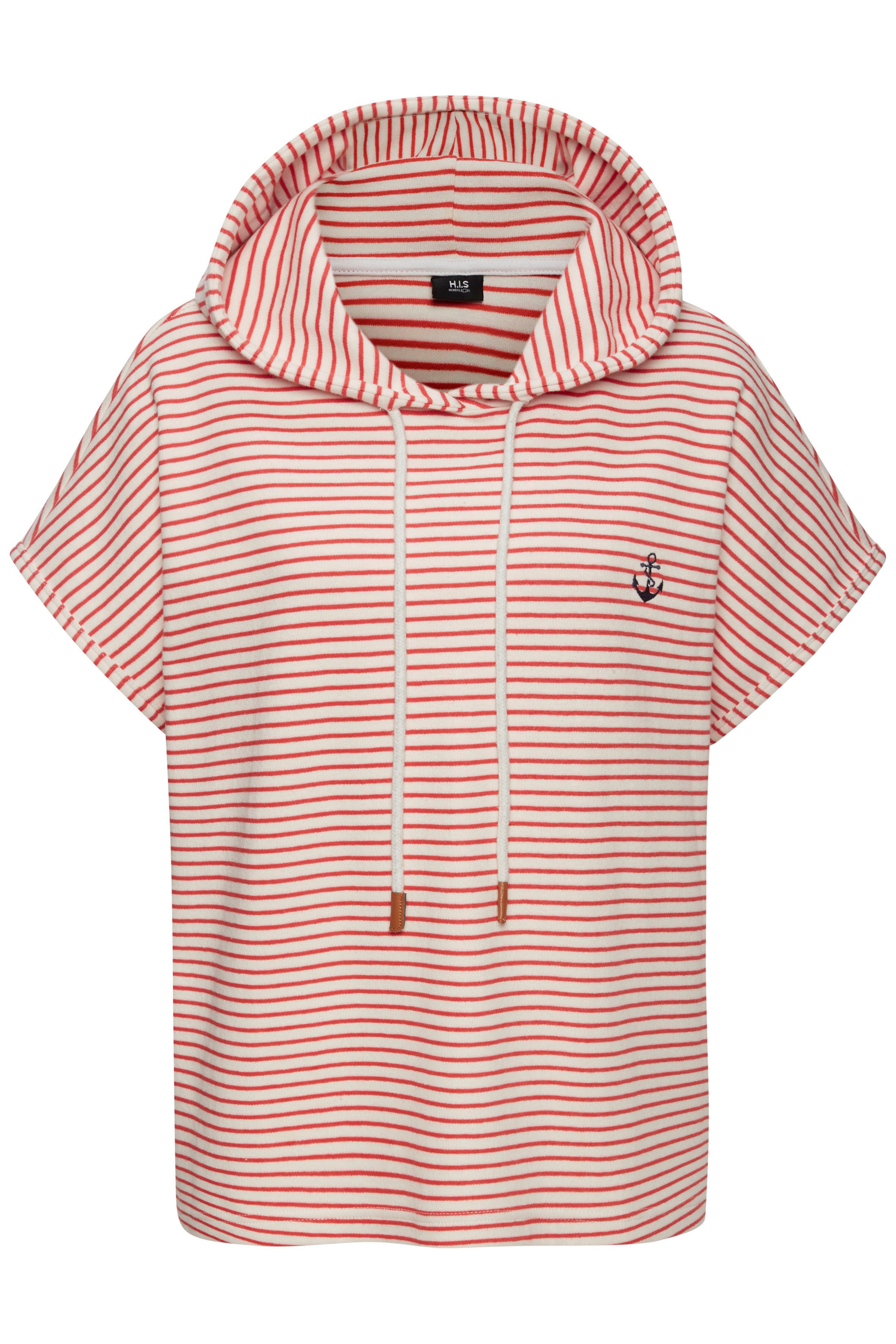 H.I.S Sweatshirt gestreept en met capuchon, loungewear