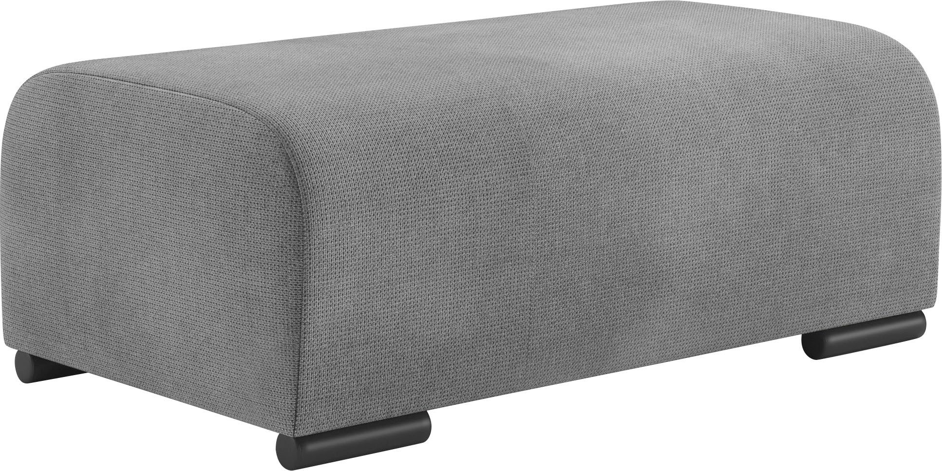 Mr. Couch Hockerbank Sundance met comfortabele boxspring-pocketveringkern, passend bij het garnituur hockers grijs