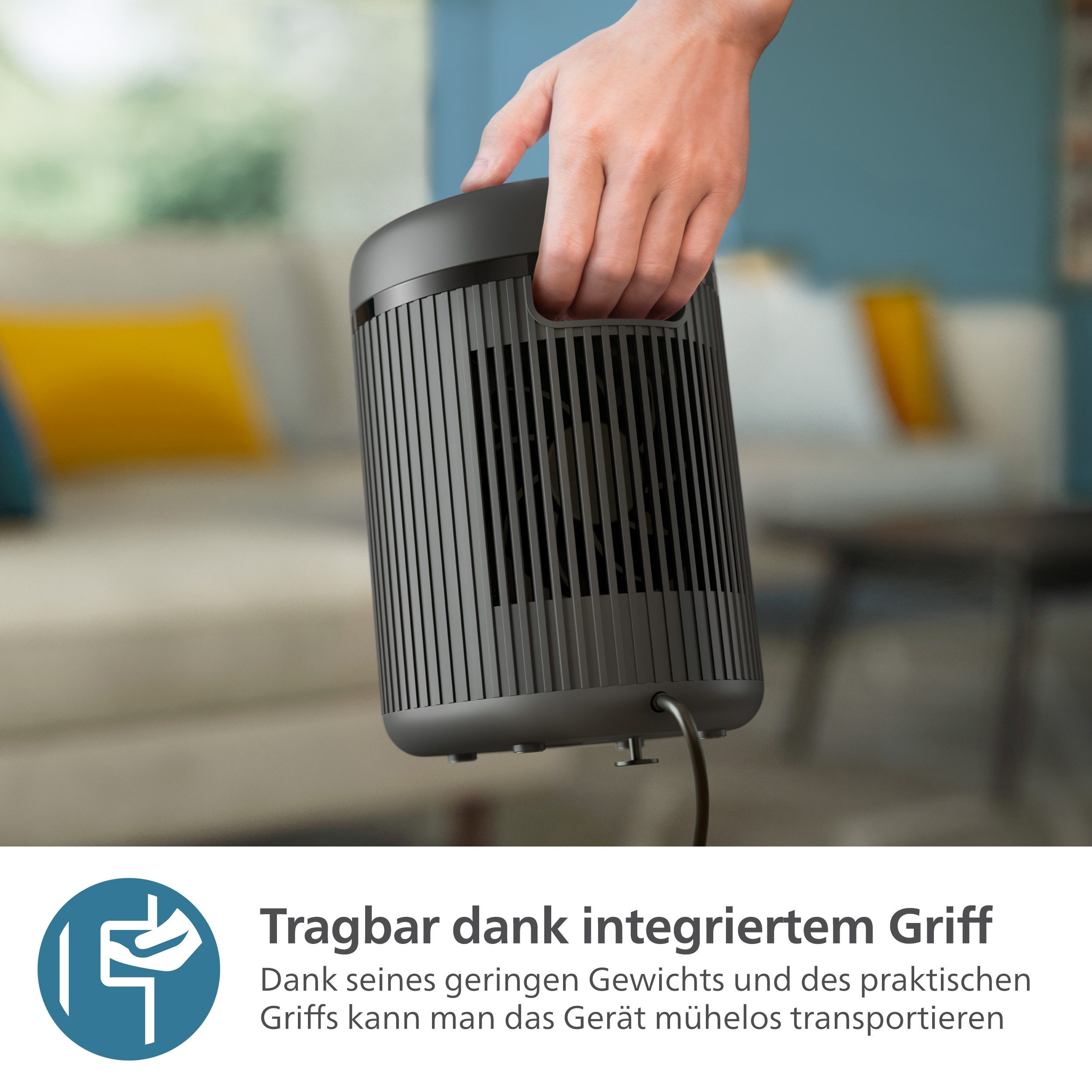 Philips Ventilatorkachel Van keramiek, compact 2000 Series CX2120/01, bespaart tot 25% energie