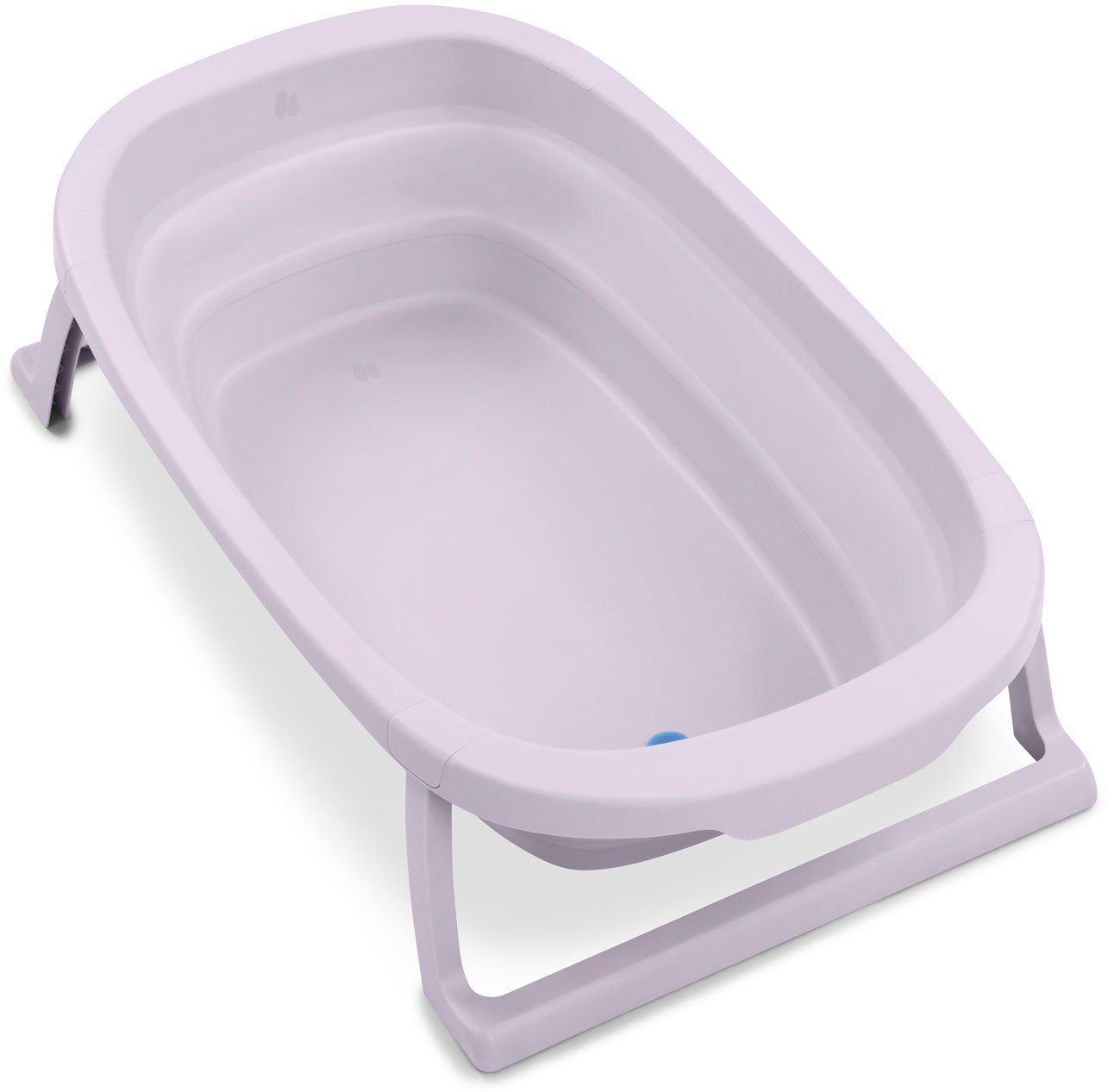 Hauck Babybadje Wash N Fold M, Lavender Vouwbad met watertemperatuurmeting aan de afvoerstop