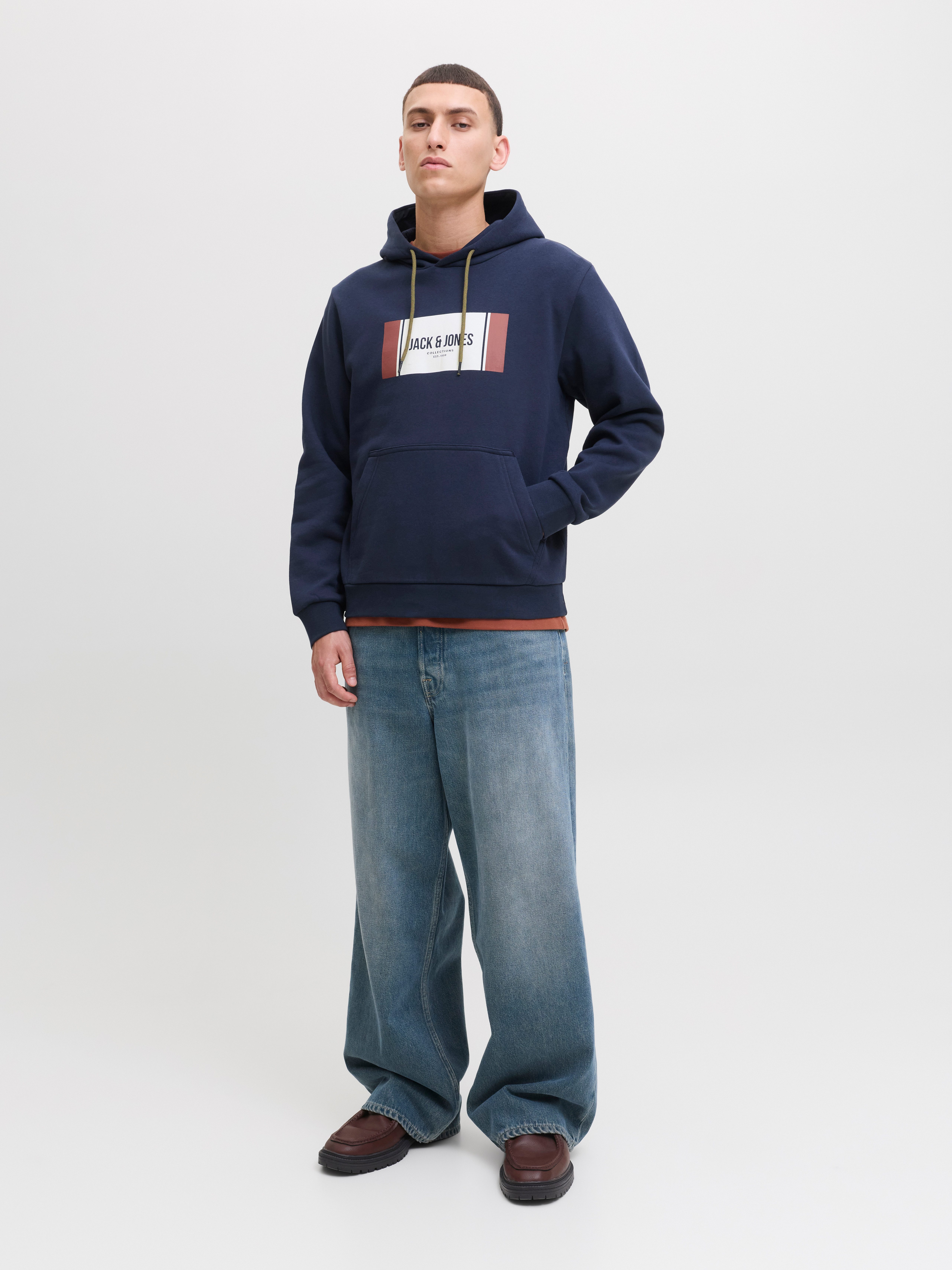 Jack & Jones Hoodie JJHAYATO SWEAT HOOD BTS