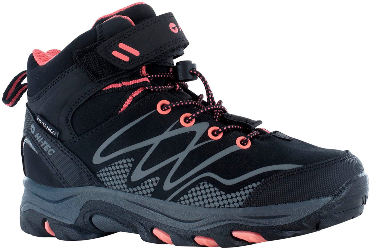 Hi-Tec Outdoorschoenen Hi-Tec Blackout Mid Wp Jrg Klit-/vetersysteem, waterdicht
