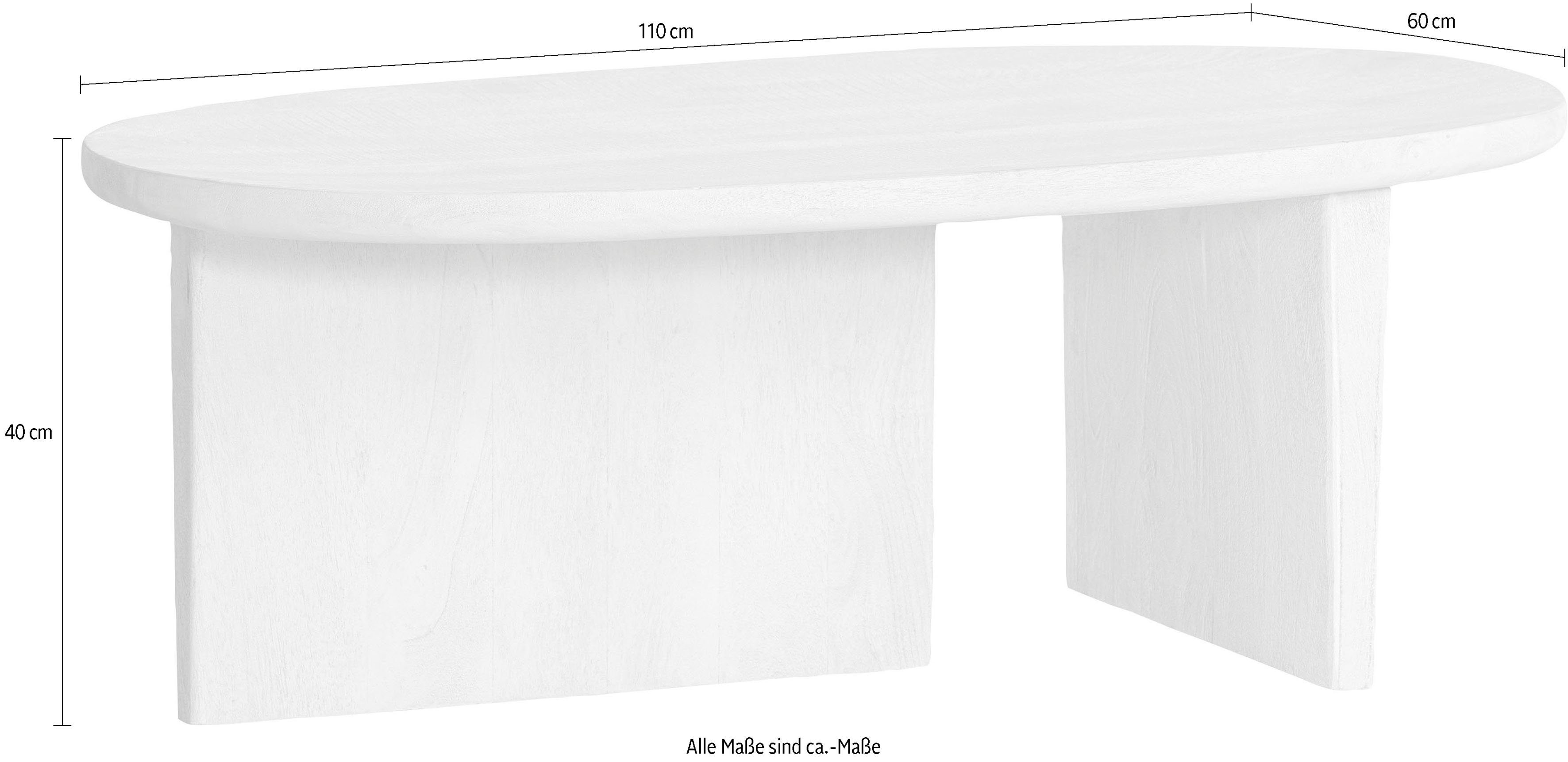 WOOOD Salontafel Seam Salontafel Mango Hout Naturel van mangohout, h 40 cm x b 110 cm x d 60 cm