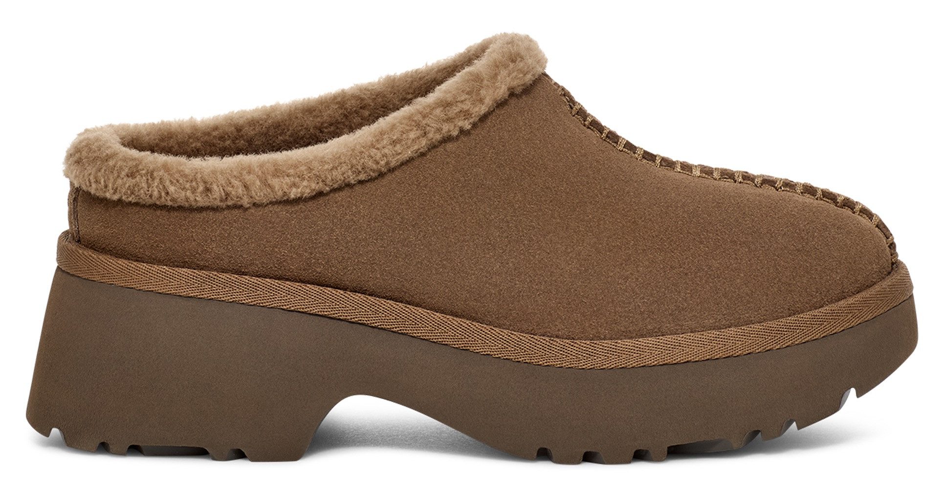 UGG Clogs NEW HEIGHTS COZY CLOG mule, flats, pantolette, plateau schoen met gepolsterde voetbed