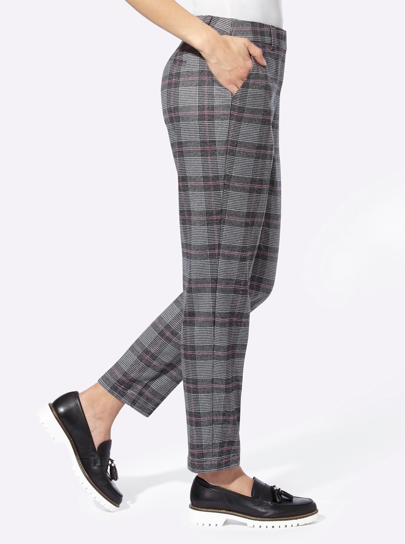 heine Pantalon met vouw