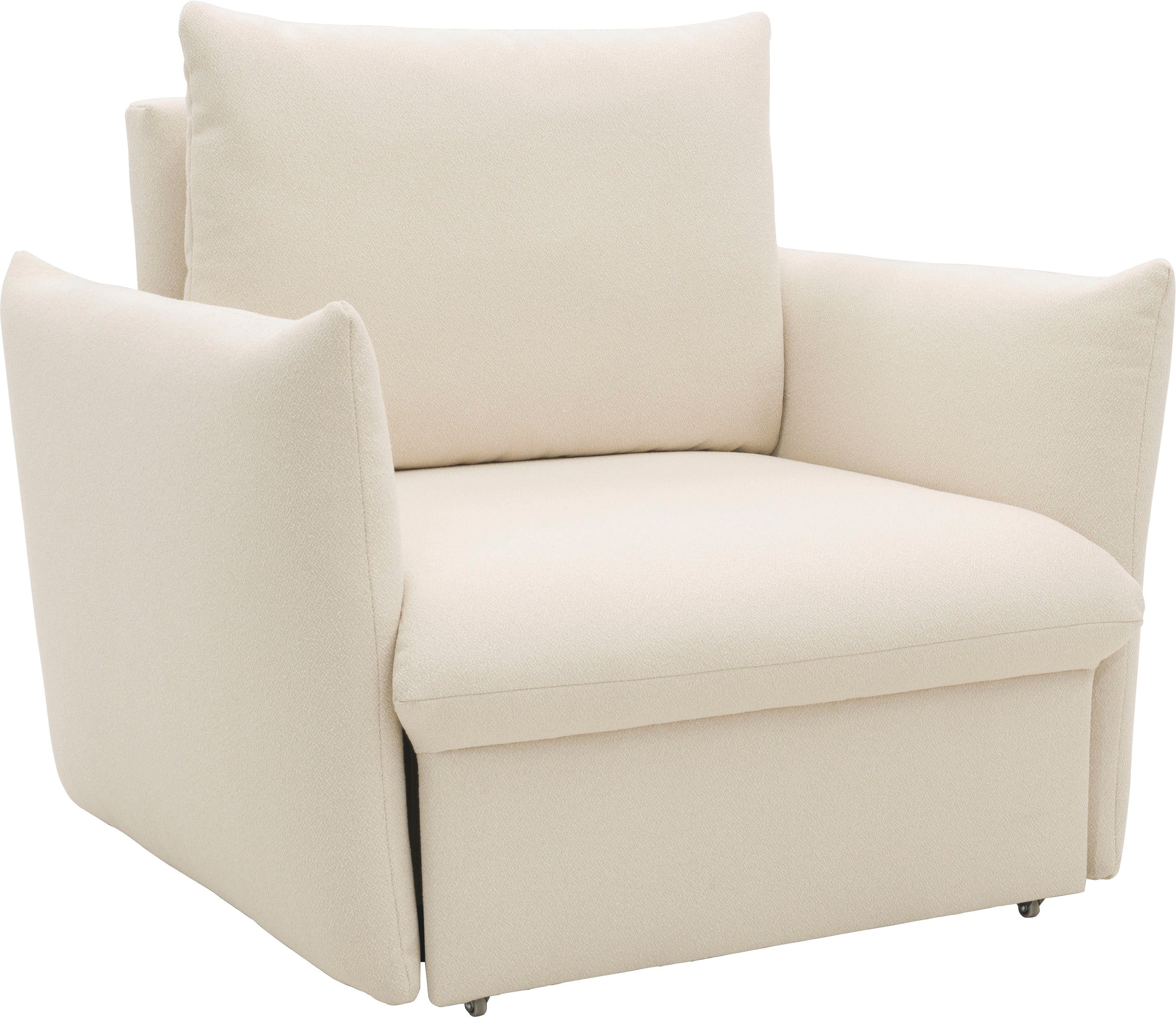 LOOKS BY WOLFGANG JOOP Fauteuil LOOKS XII Slaapstoel, Slaapfunctie Boxspringbekleding, met slaapfunctie, kussen-look
