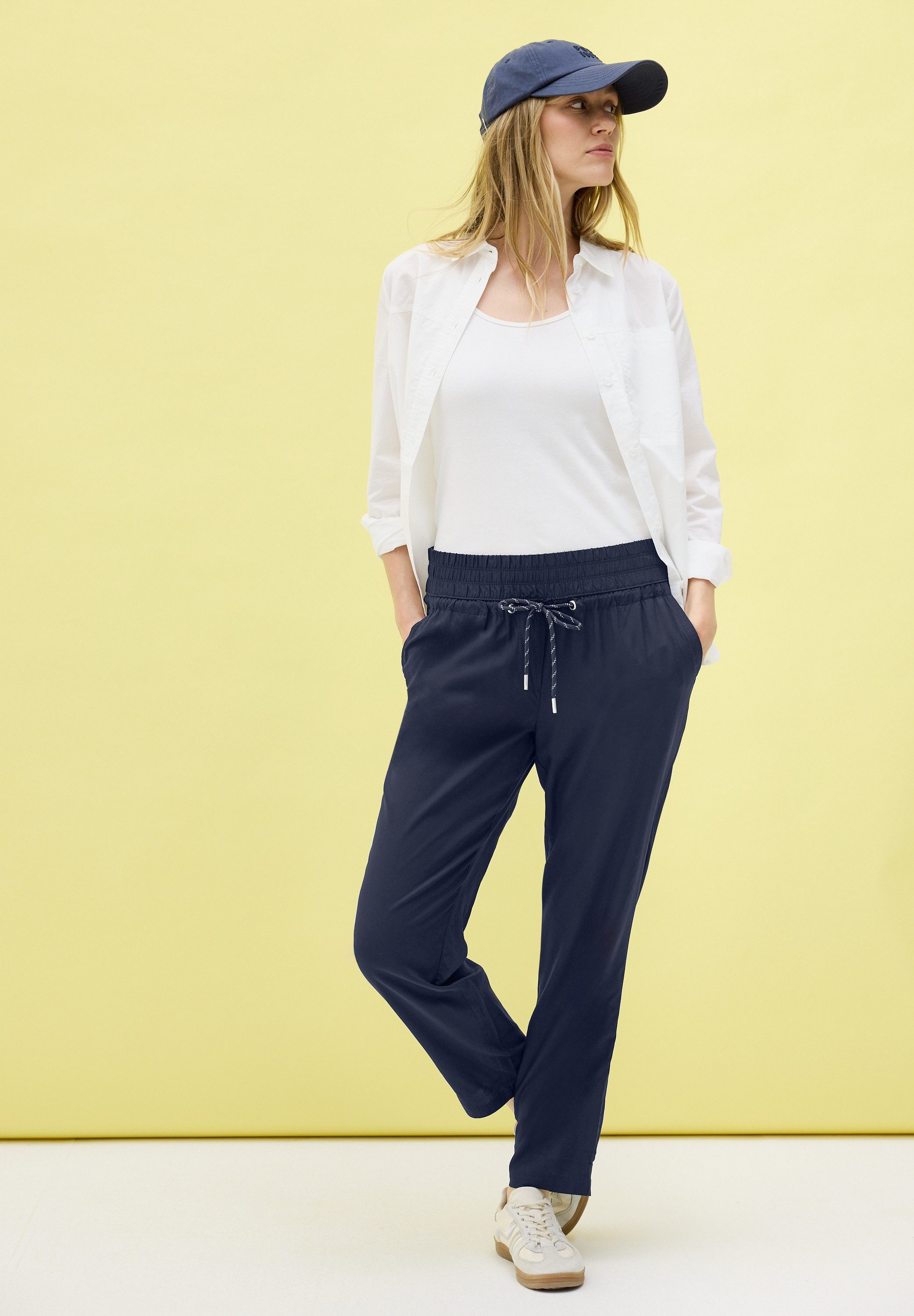 Cecil Stoffen broek Stijl Chelsea met elastische taille