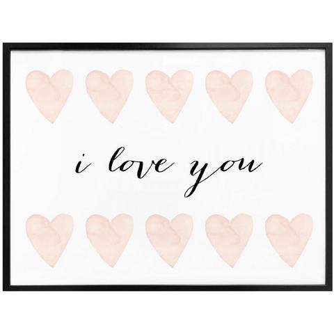 Wall-Art poster I love you