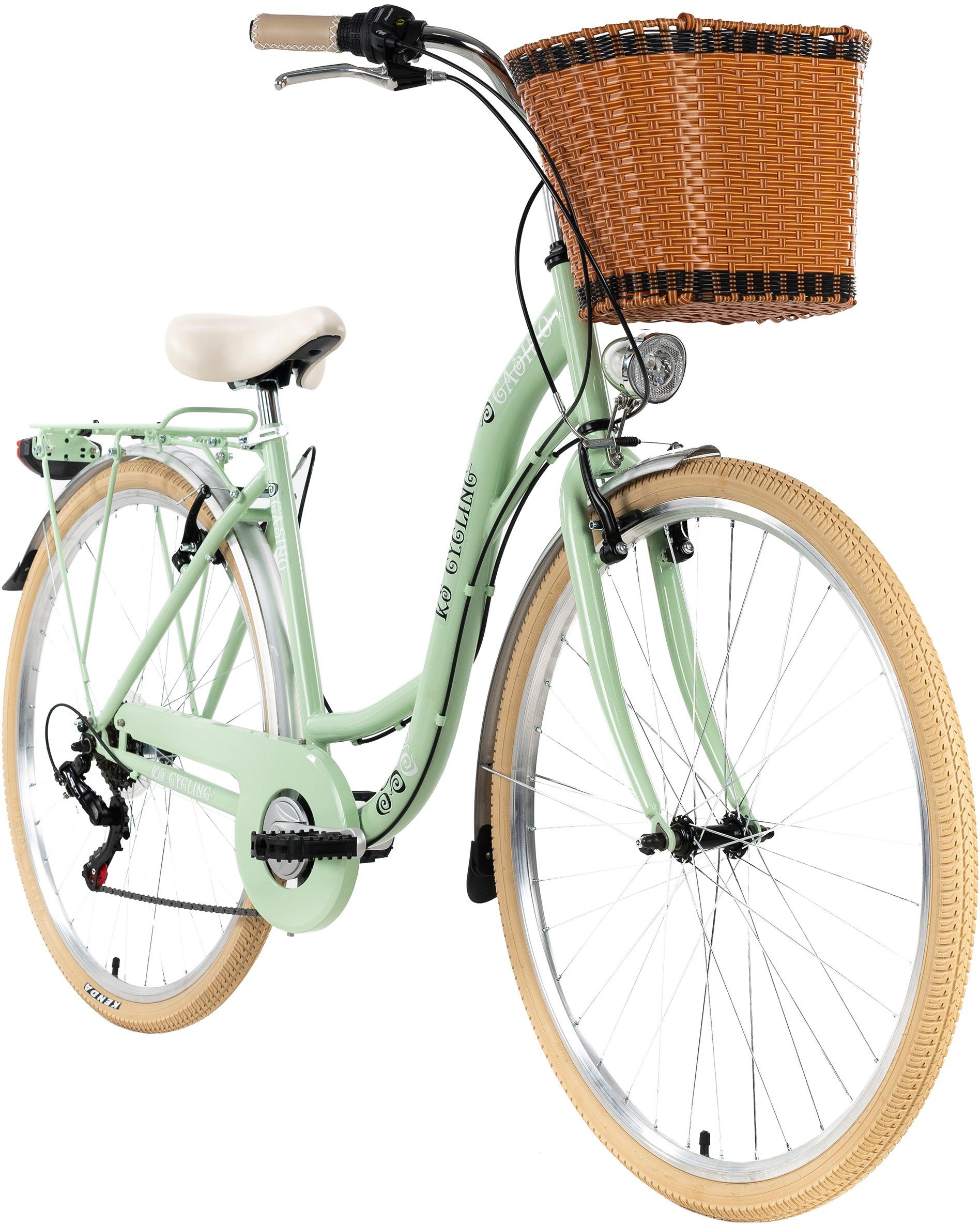 KS Cycling Citybike Casino voor dames, kettingversnelling