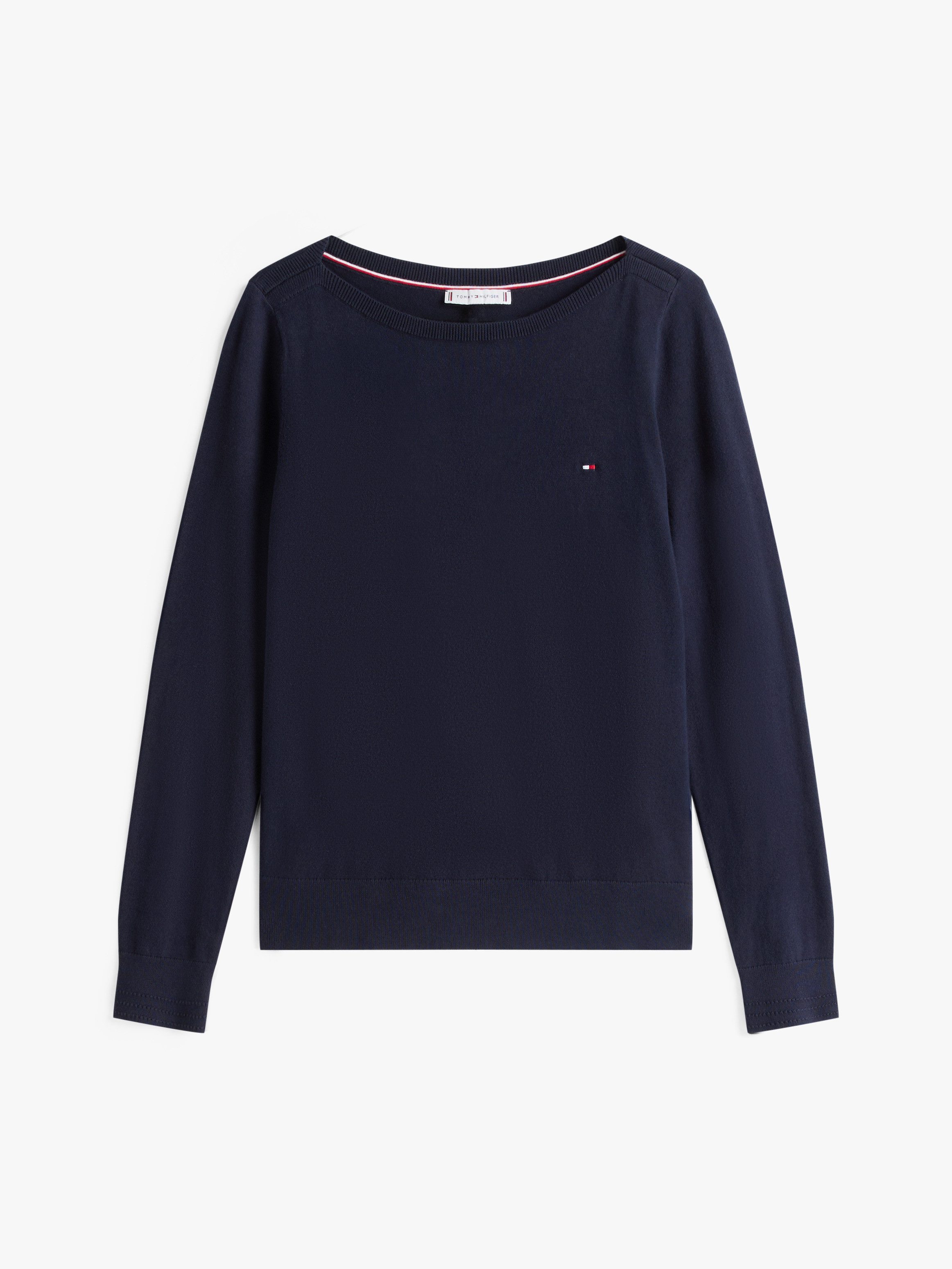 Tommy Hilfiger Gebreide trui CO JERSEY STITCH V-NK SWEATER