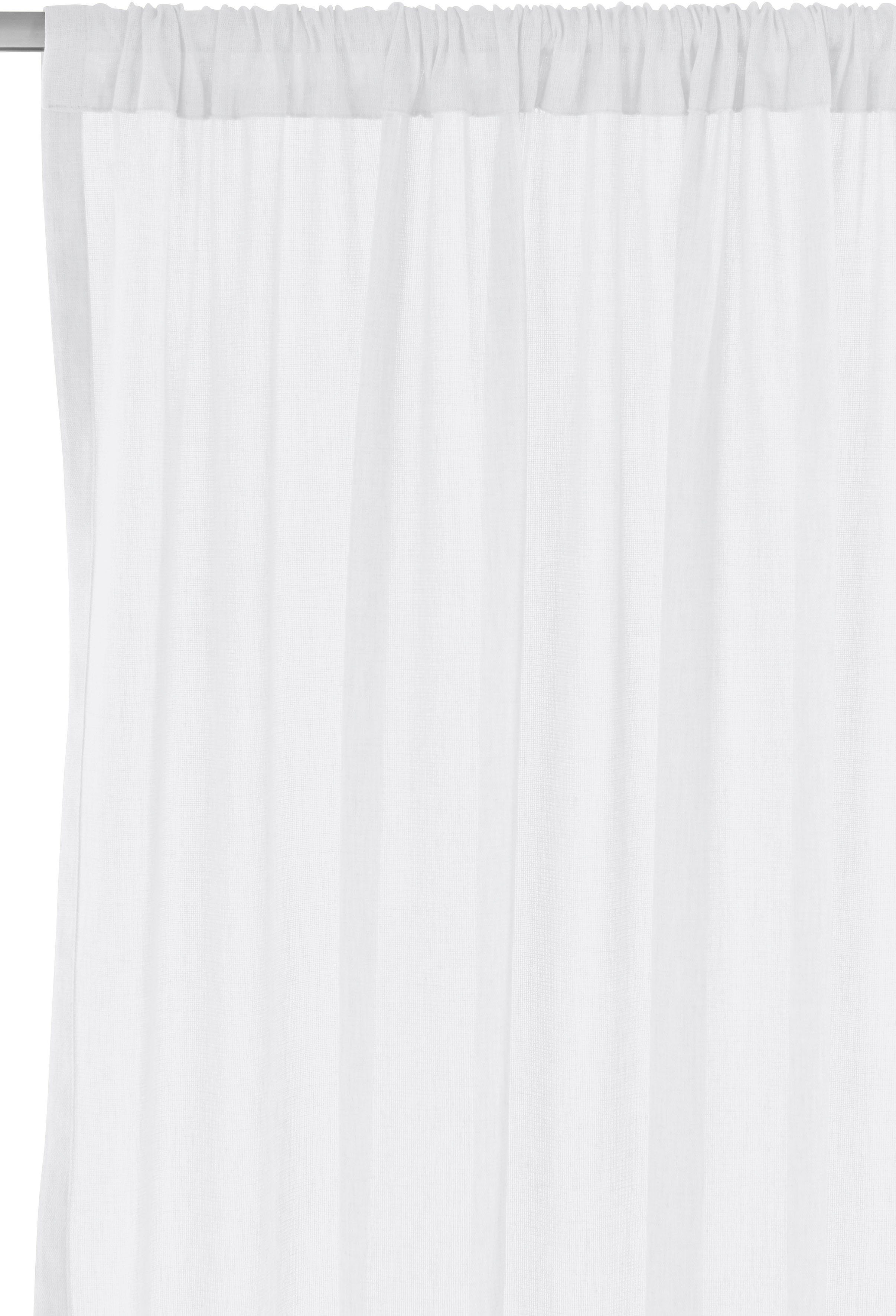 LeGer Home by Lena Gercke Gordijn Lanea Linnenlook, 1 sjaal, verschillende maten (1 stuk)