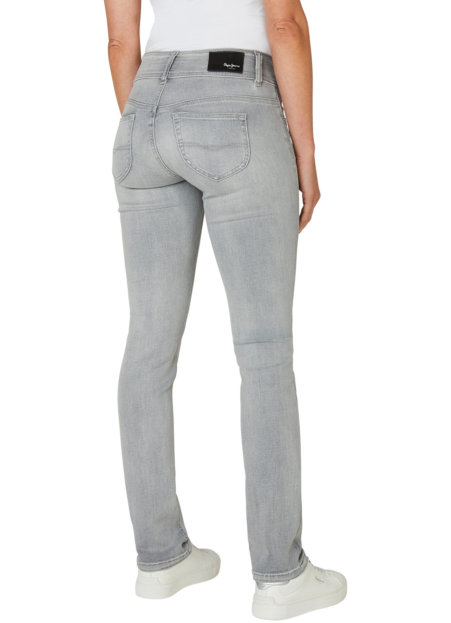 Pepe Jeans Slim fit jeans SLIM JEANS LW met dubbele knoopsluiting