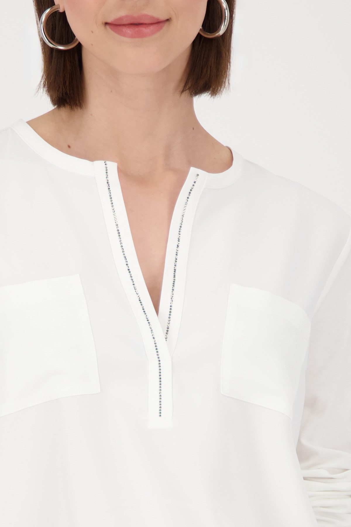 Monari Blouse zonder sluiting Blouse Basic Sieraden