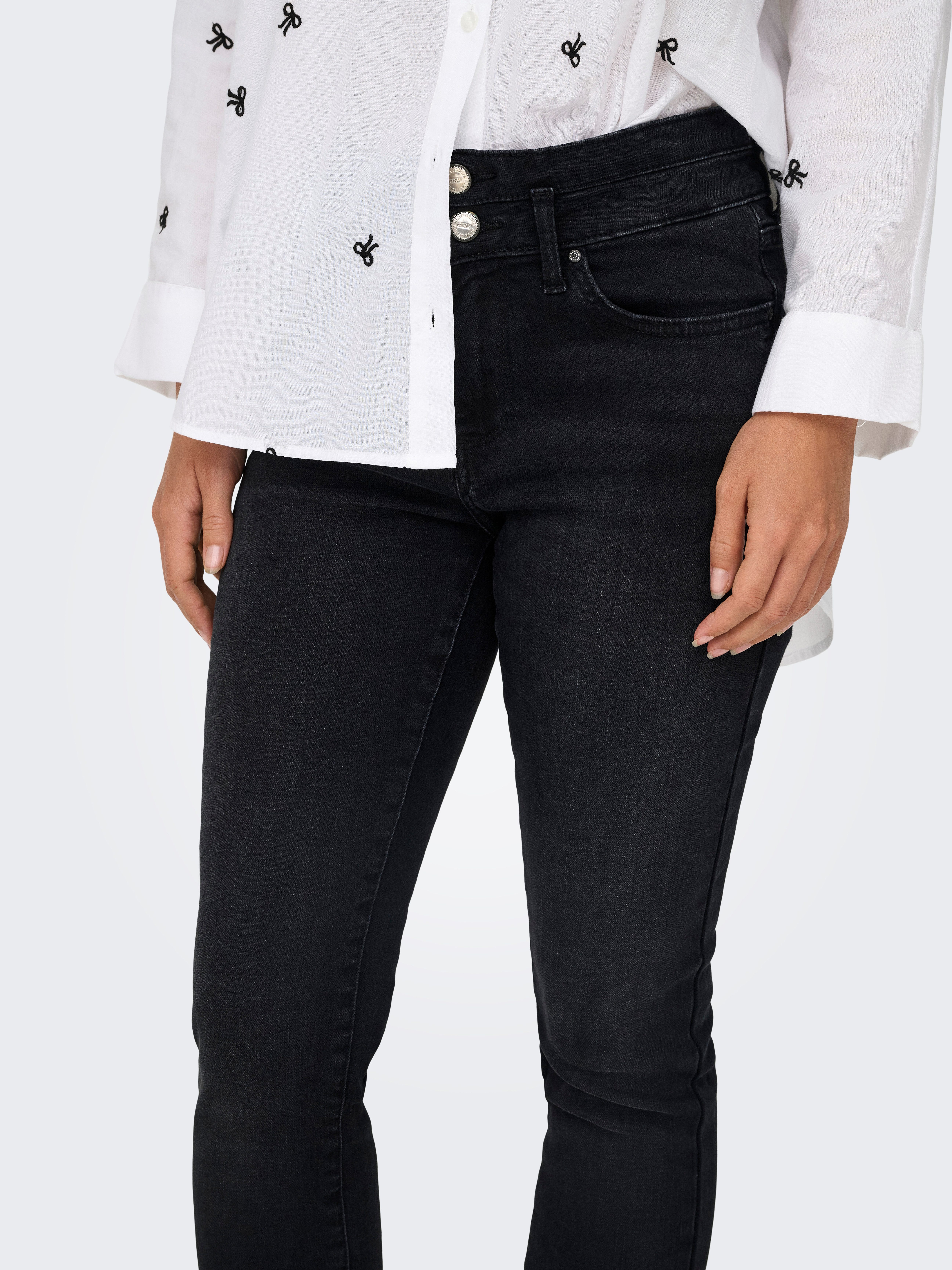 Only Skinny fit jeans ONLBLUSH MID SK DB WAIST DNM TAI BOX X