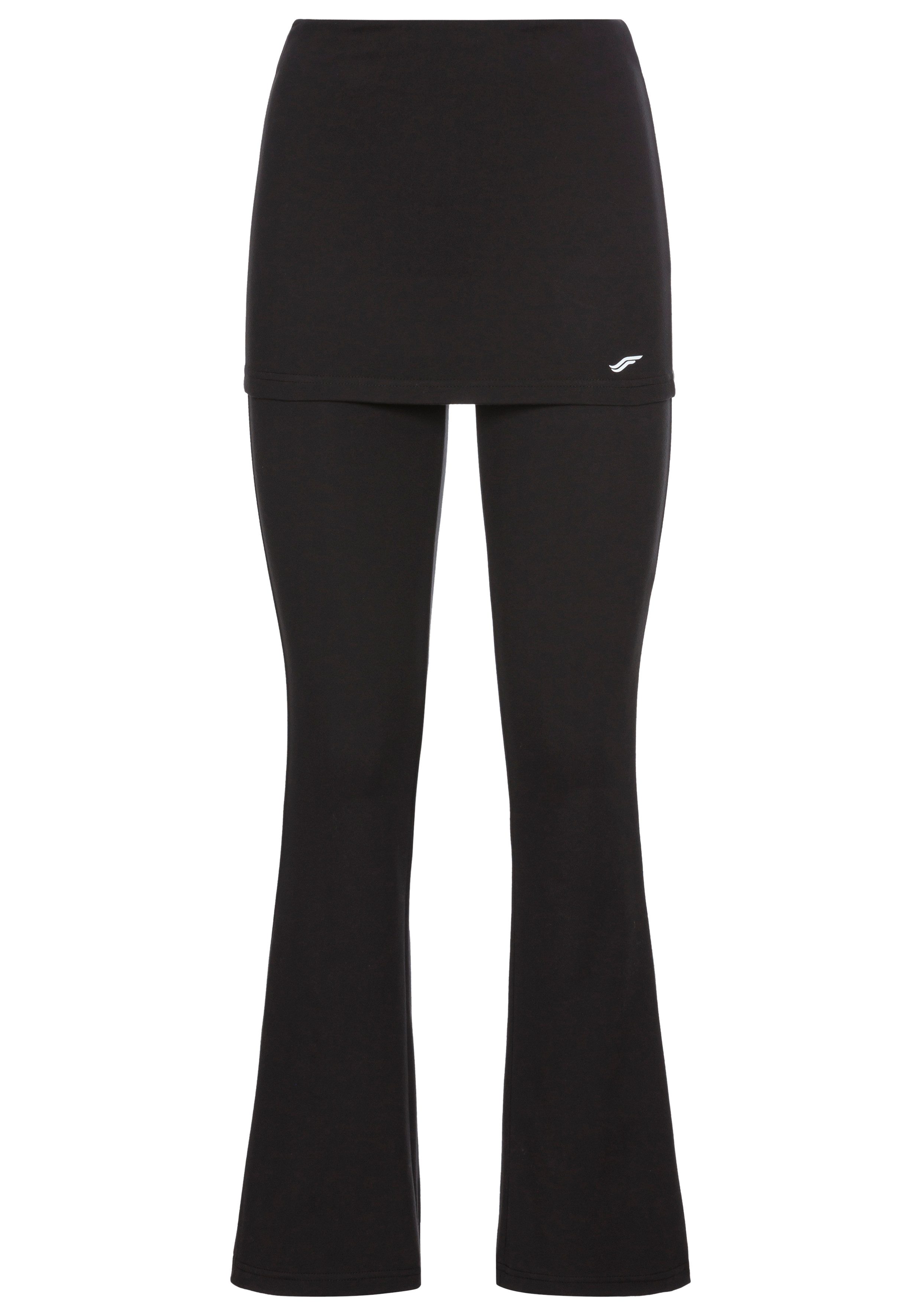 FAYN SPORTS Jazzpants Jerseylegging met aangestikte rok