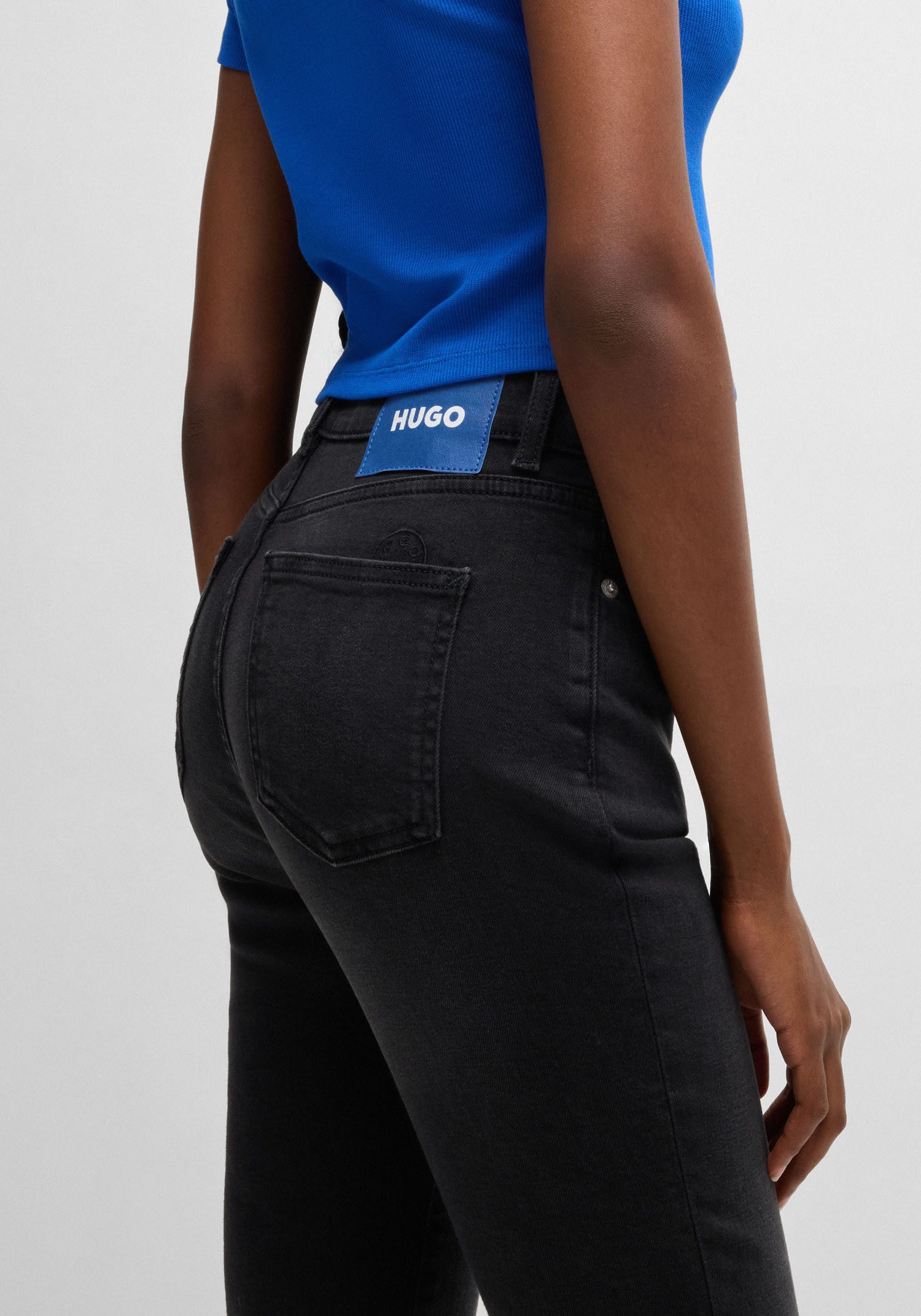 HUGO Blue Skinny fit jeans Malu Skinny fit met gemiddelde taillehoogte