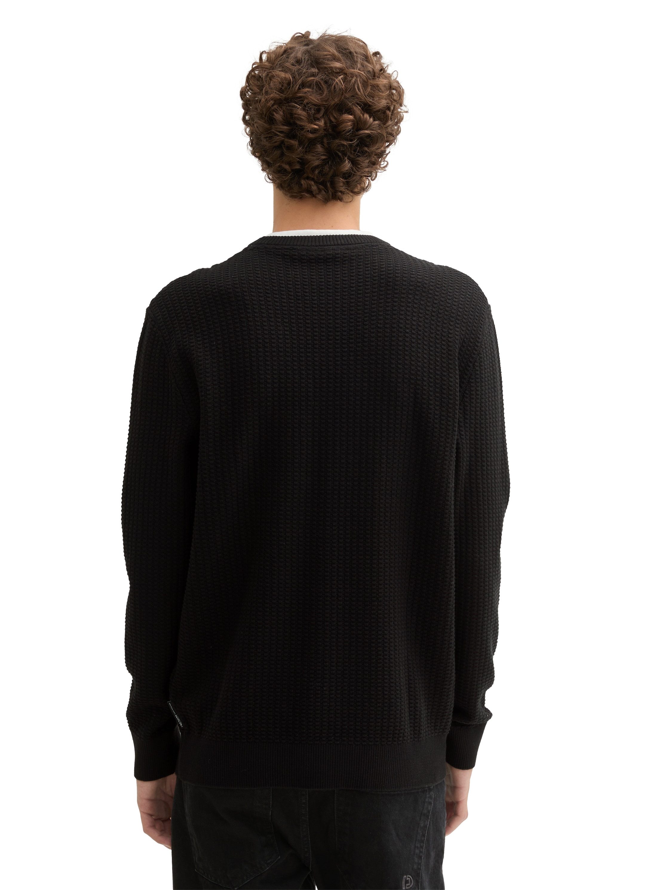 Tom Tailor Denim Gebreide trui in 2-in-1-look