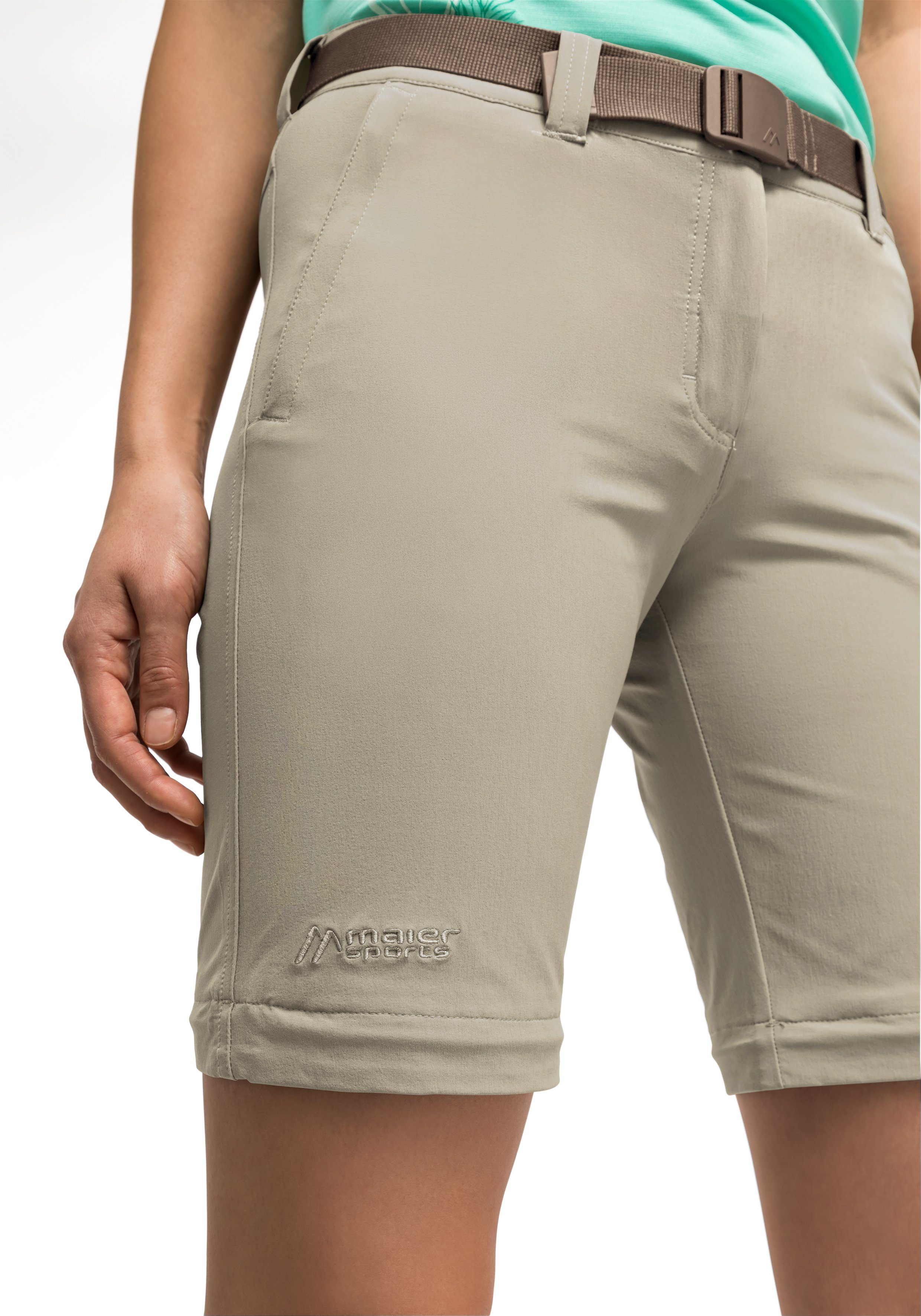 Maier Sports Functionele broek Nata 2 Dames wandelbroek, afritsbare outdoorbroek, 3 zakken, regular fit