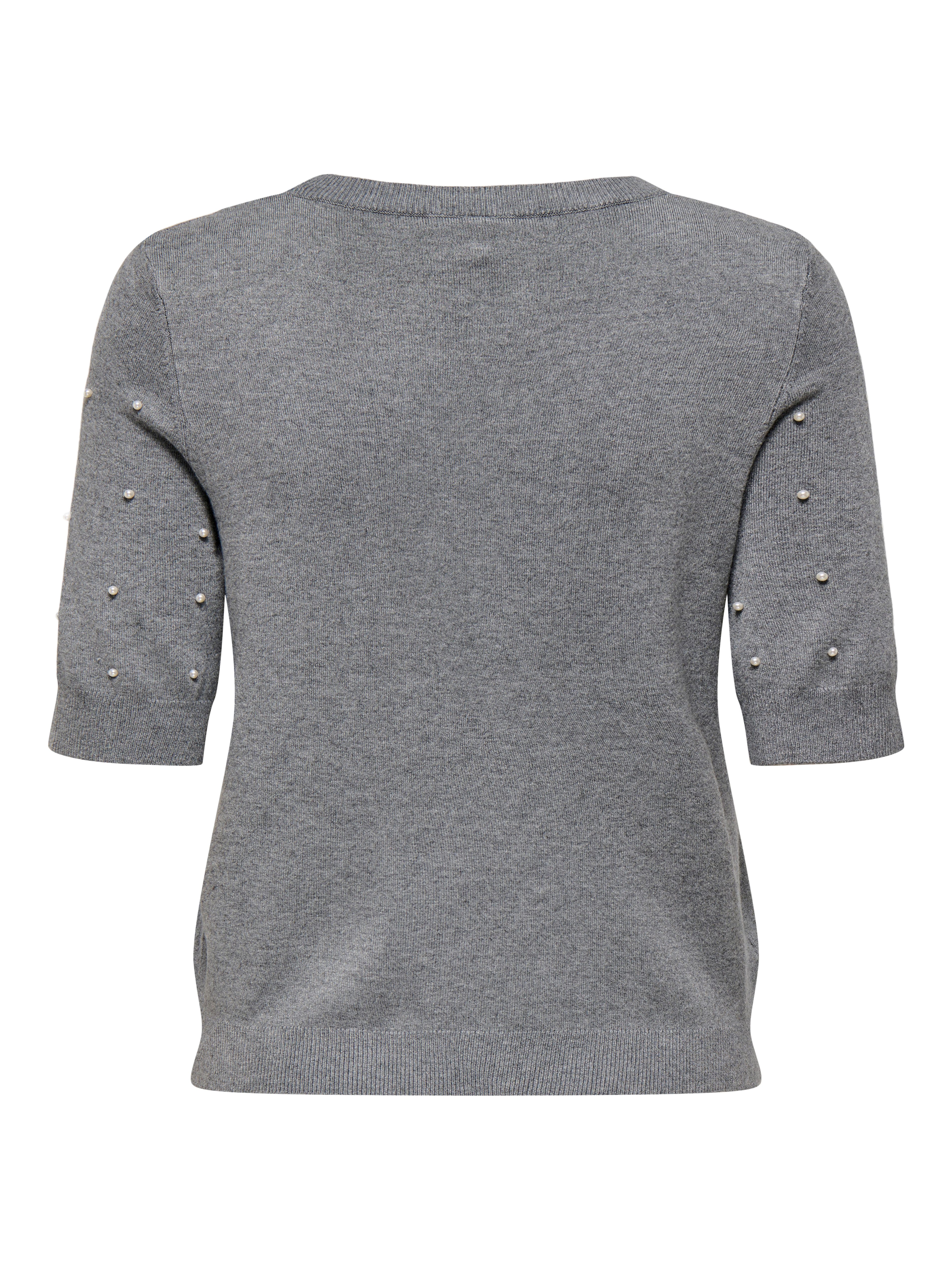 Only Trui met korte mouwen ONLVENICE LIFE SS PEARL O-NECK KNT