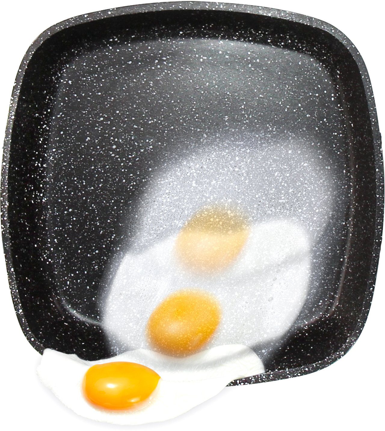 STONELINE Grillpan Back to Nature Ø 28 cm, 2 schenktuiten, inductie