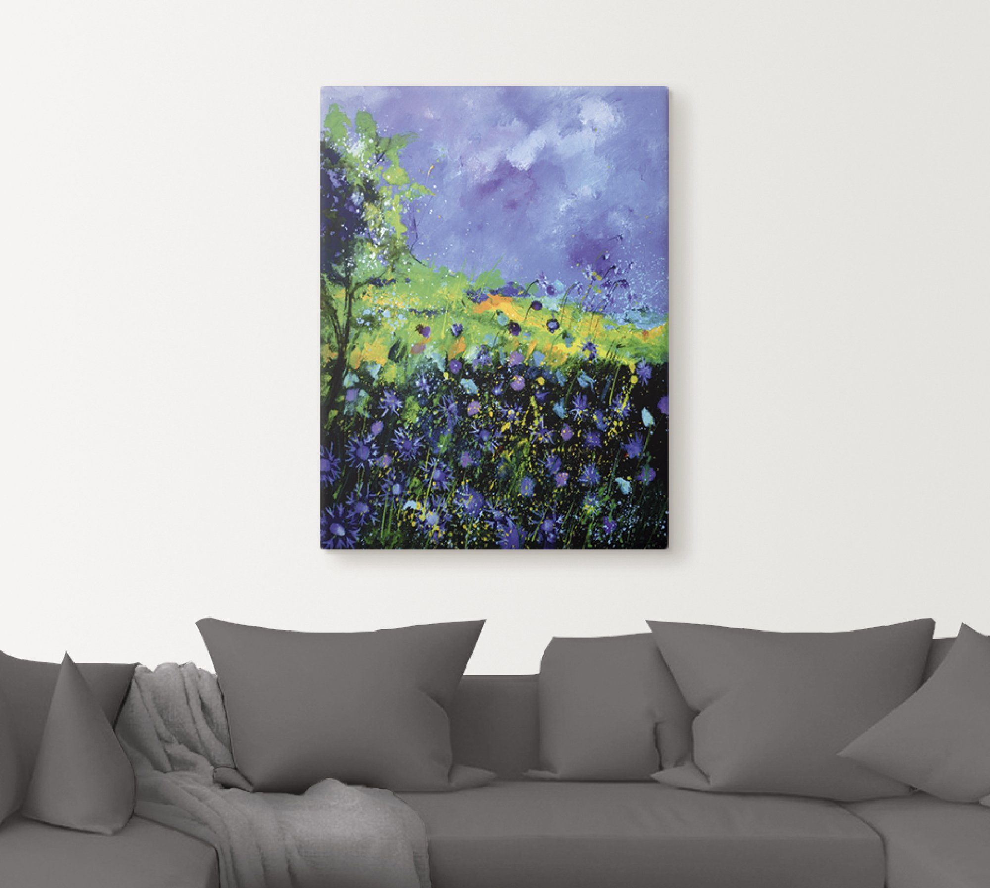 Artland Artprint Wilde bloemen als artprint op linnen, poster in verschillende formaten maten