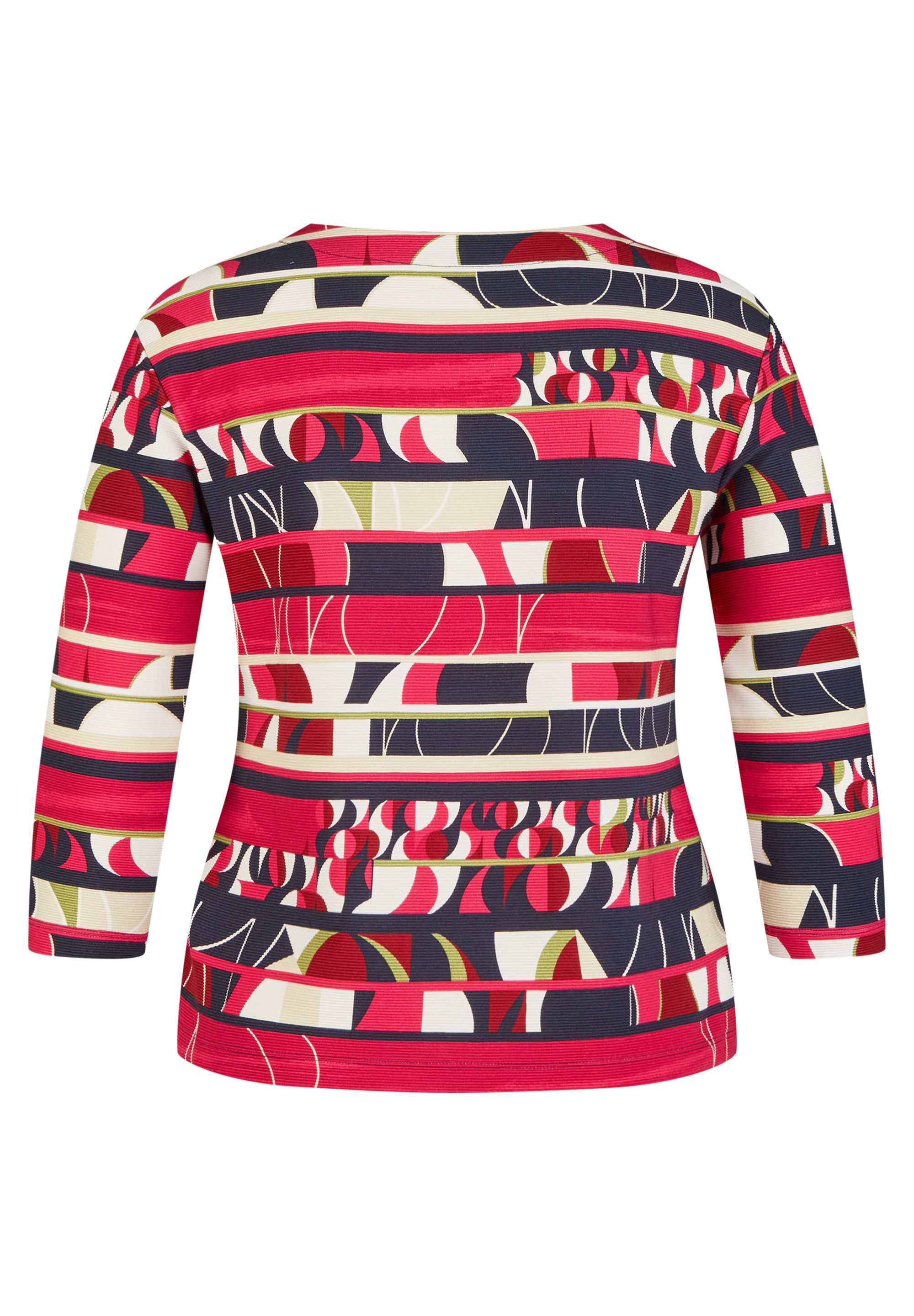 Rabe Shirt met 3/4 mouwen met abstract motief