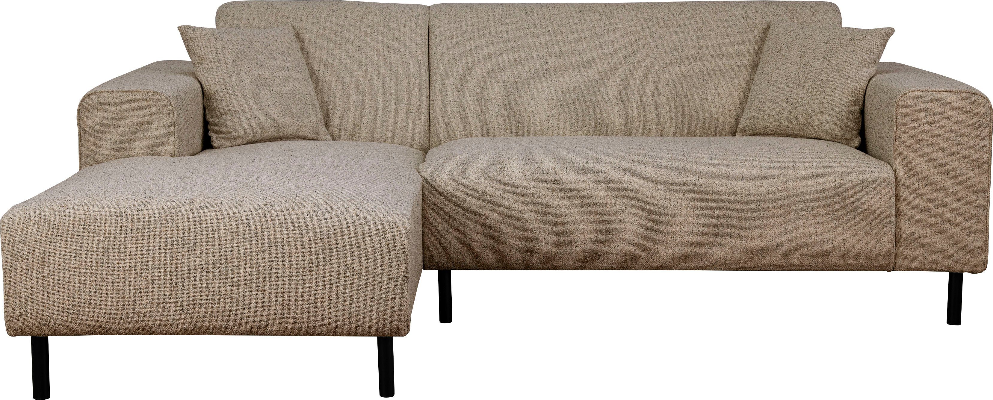 Home affaire Hoekbank ARROS L-vorm met golfondersteuning, afmetingen B/D/H: 235/163/81 cm incl. sierkussens, met recamiere rechts/links bestelbaar, ook in cord