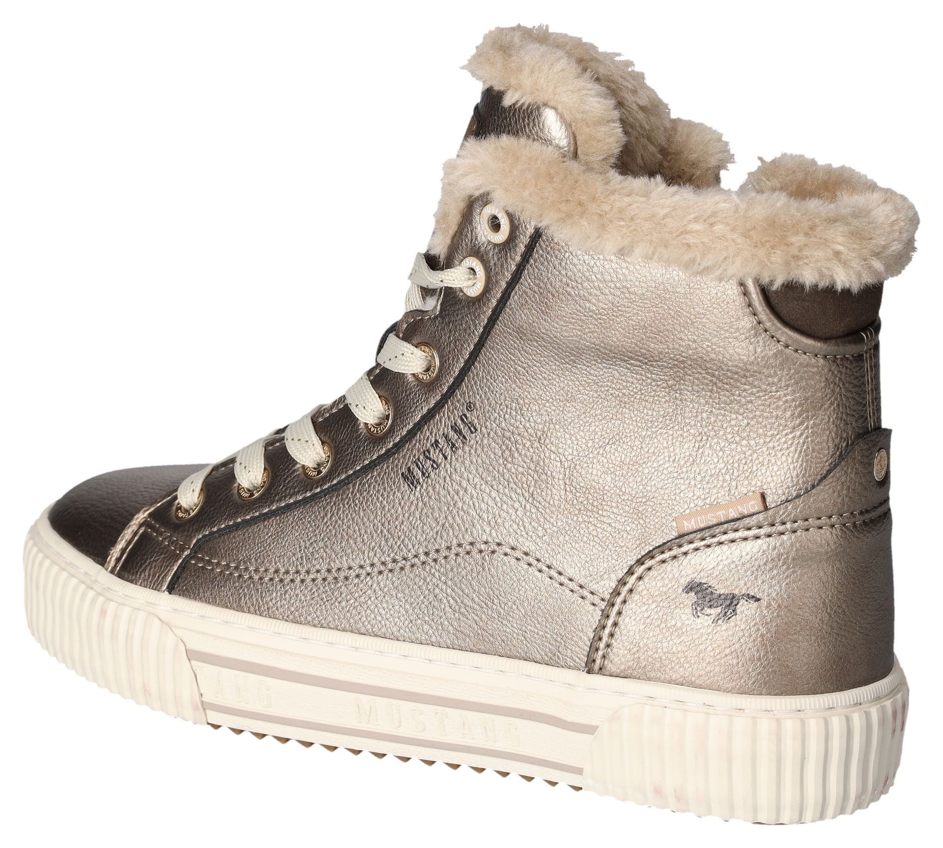 Mustang Shoes Winterlaarzen , veterschoenen, high top sneaker met binnenrits