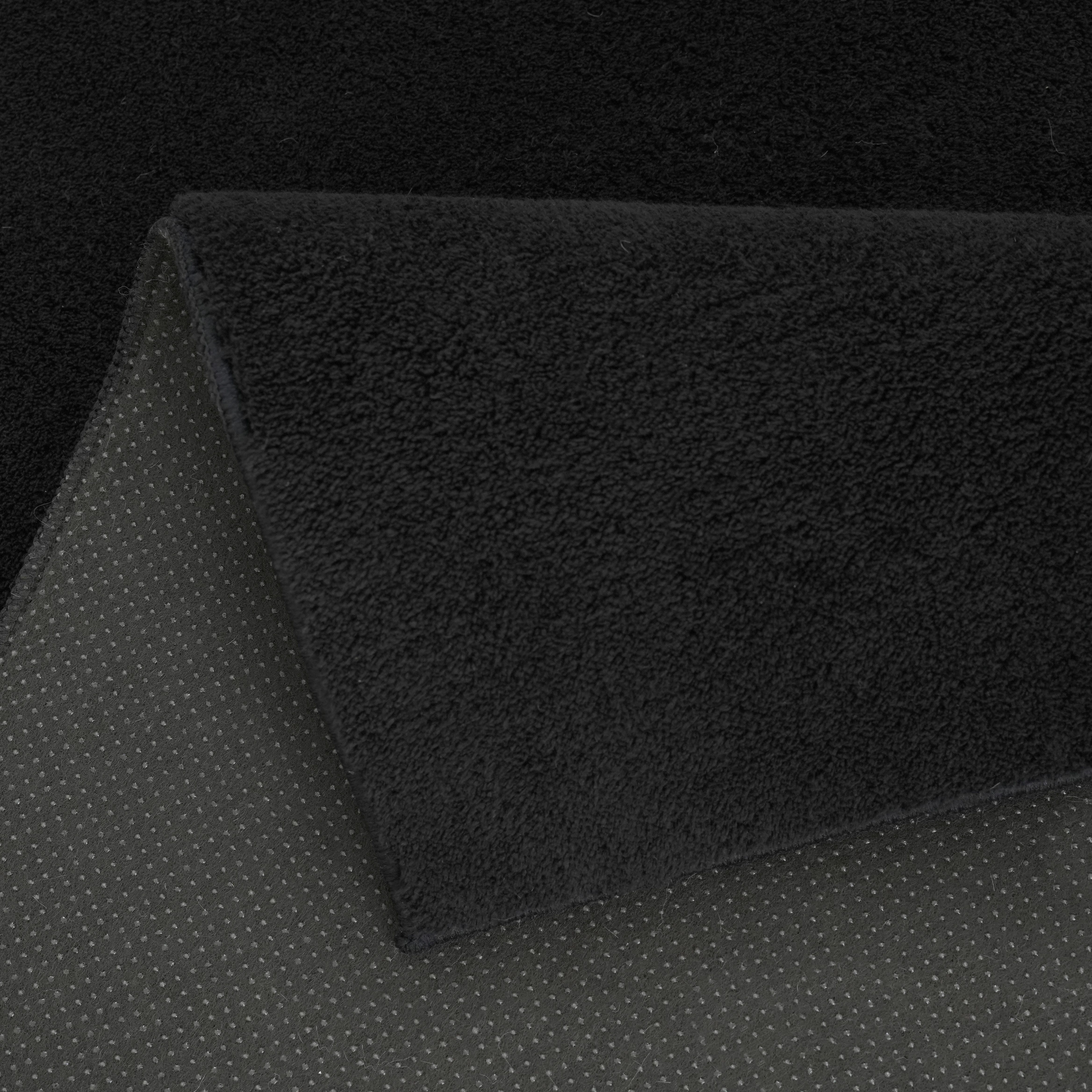 my home Vloerkleed Cali light, weich, modern, waschbar Effen kleuren, knuffelig en zacht, wasbaar, woonkamer, slaapkamer