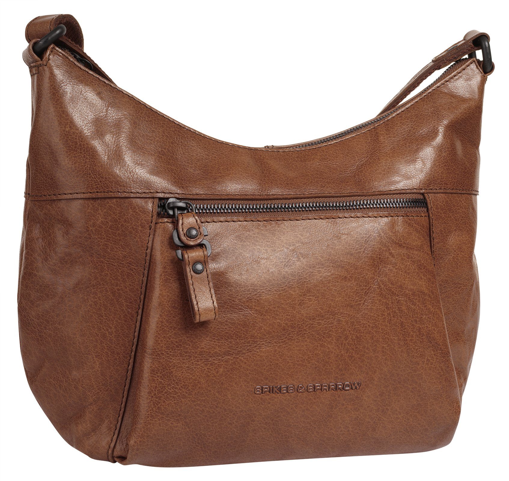 Spikes & Sparrow Schoudertas echt leder