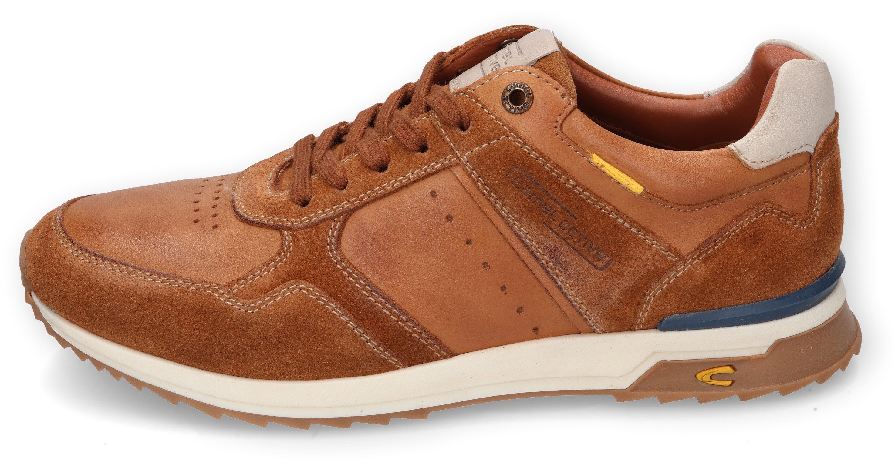 camel active Sneakers , runner sneaker, veterschoen, vrijetijdsschoen met leren voering