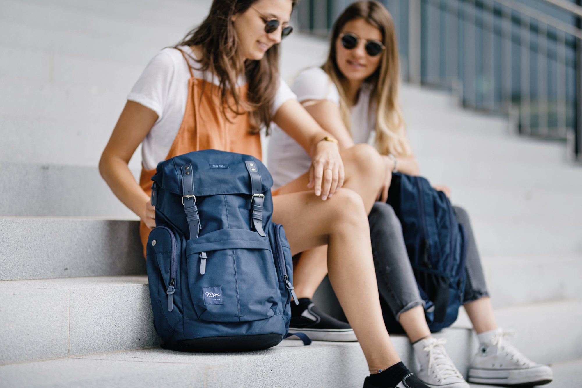 NITRO Vrijetijdsrugzak Daypacker met laptopvak, schoolrugzak, wandelaarsrugzak of streetpack
