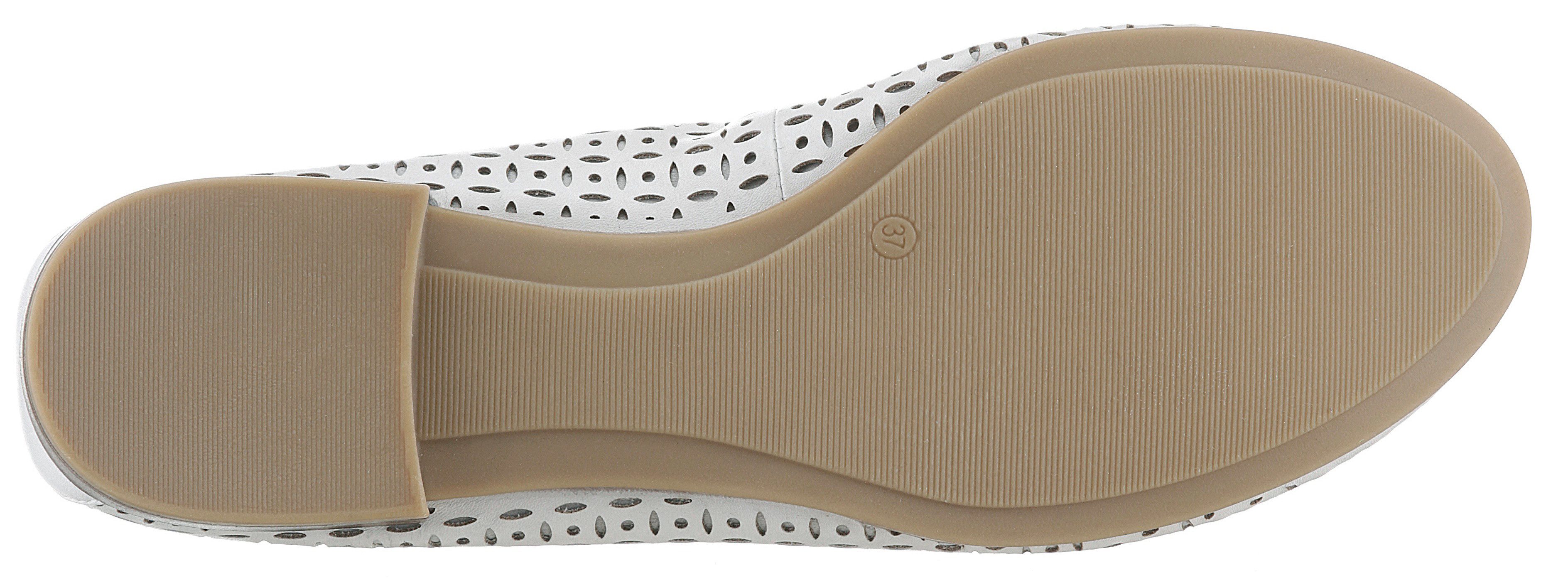 Tamaris Ballerina's , business schoen, lage schoen, instapschoen met mooie strik